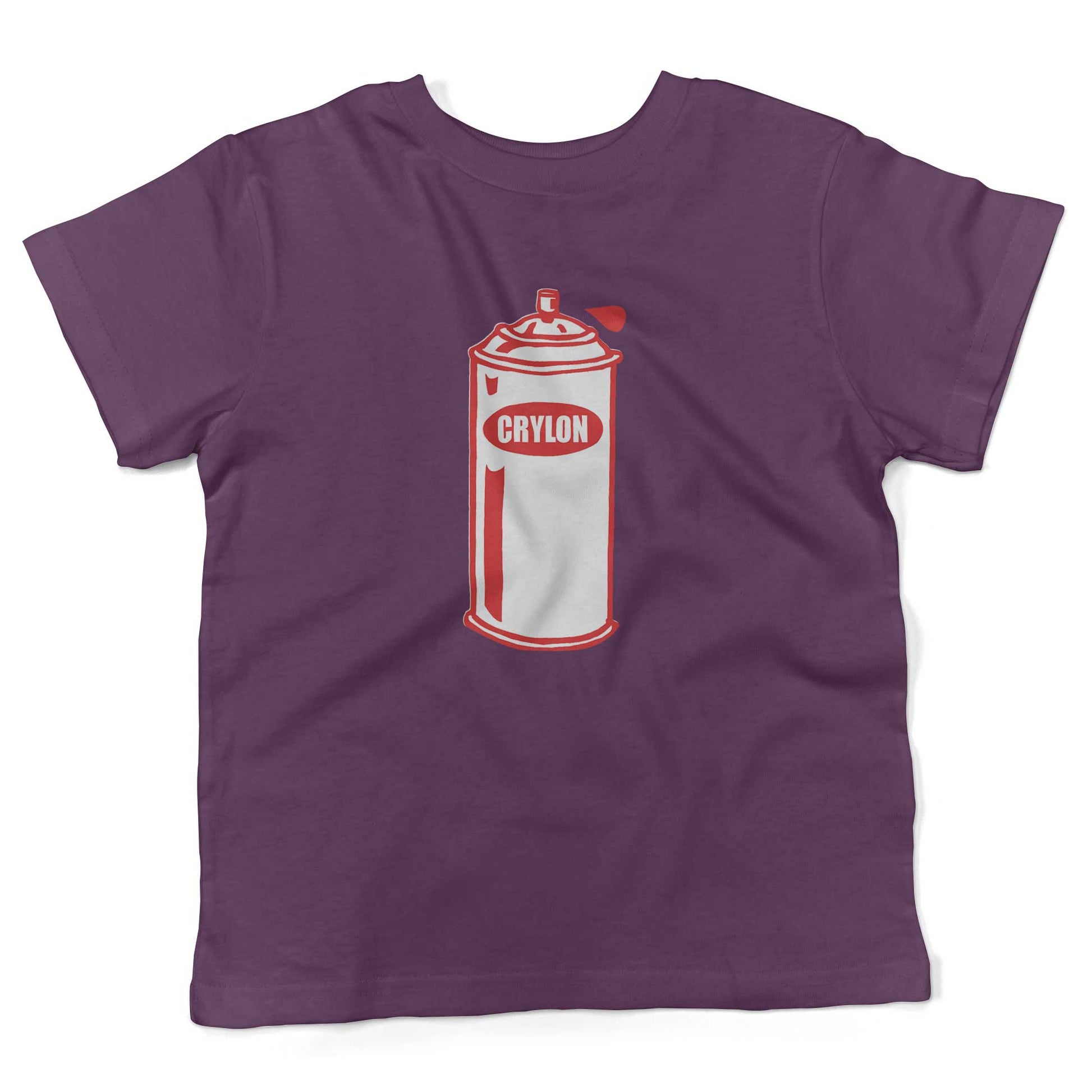 Crylon Cans Toddler Shirt-Organic Purple-2T