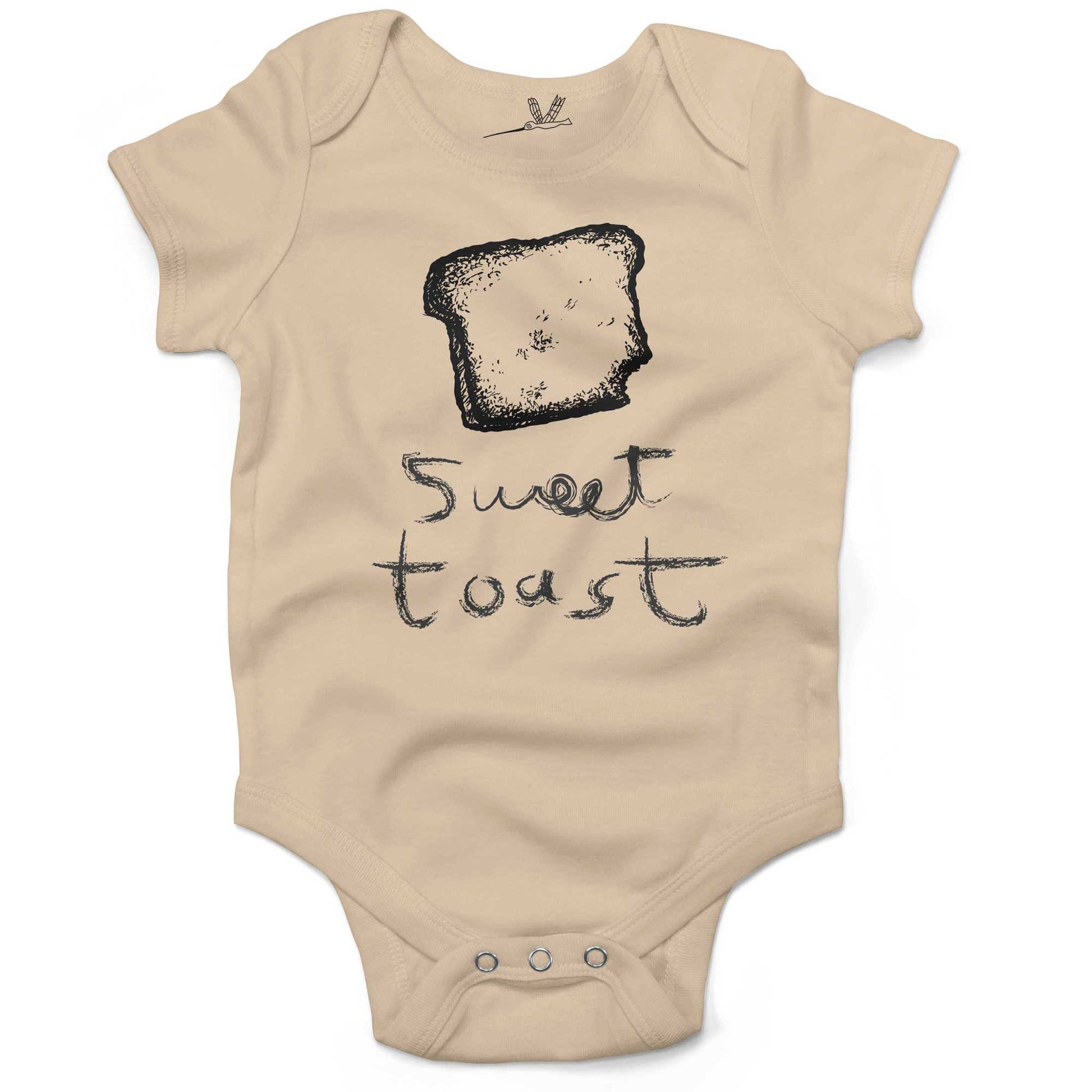 Sweet Toast Infant Bodysuit or Raglan Tee-Organic Natural-3-6 months