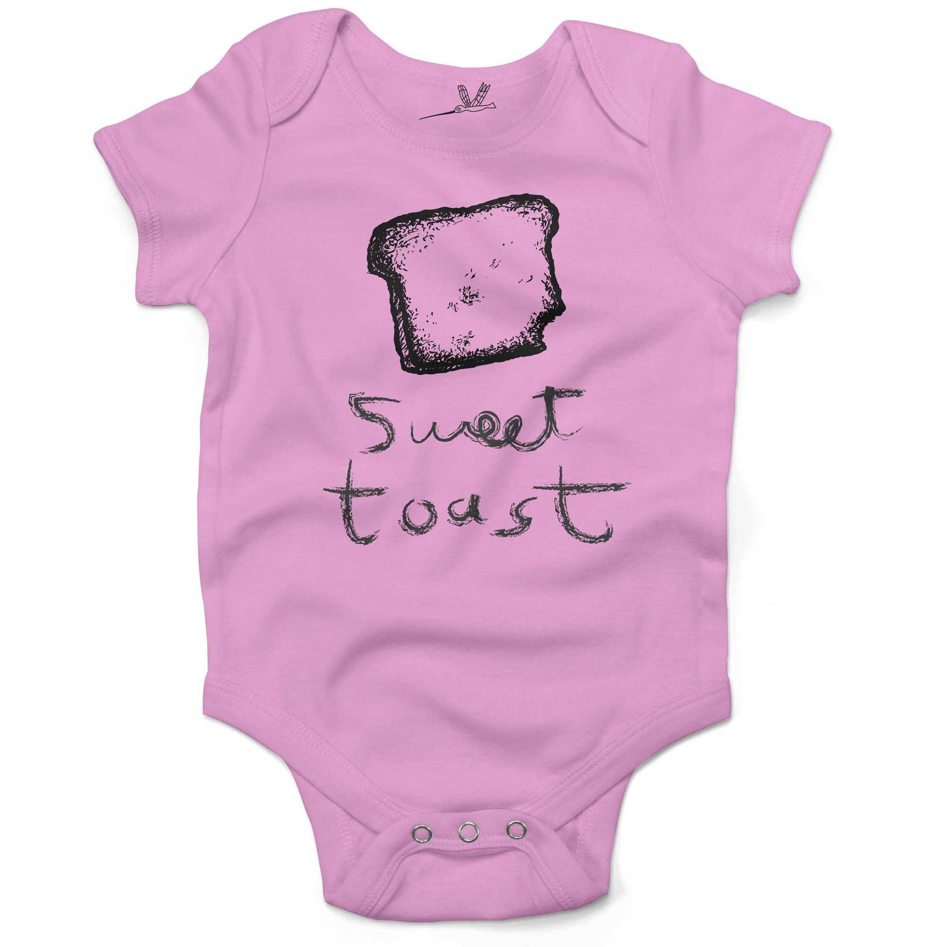 Sweet Toast Infant Bodysuit or Raglan Tee-Organic Pink-3-6 months