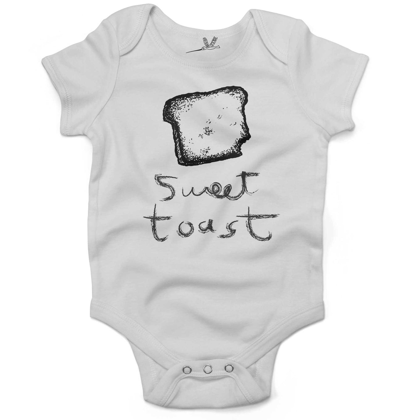 Sweet Toast Infant Bodysuit or Raglan Tee-White-3-6 months