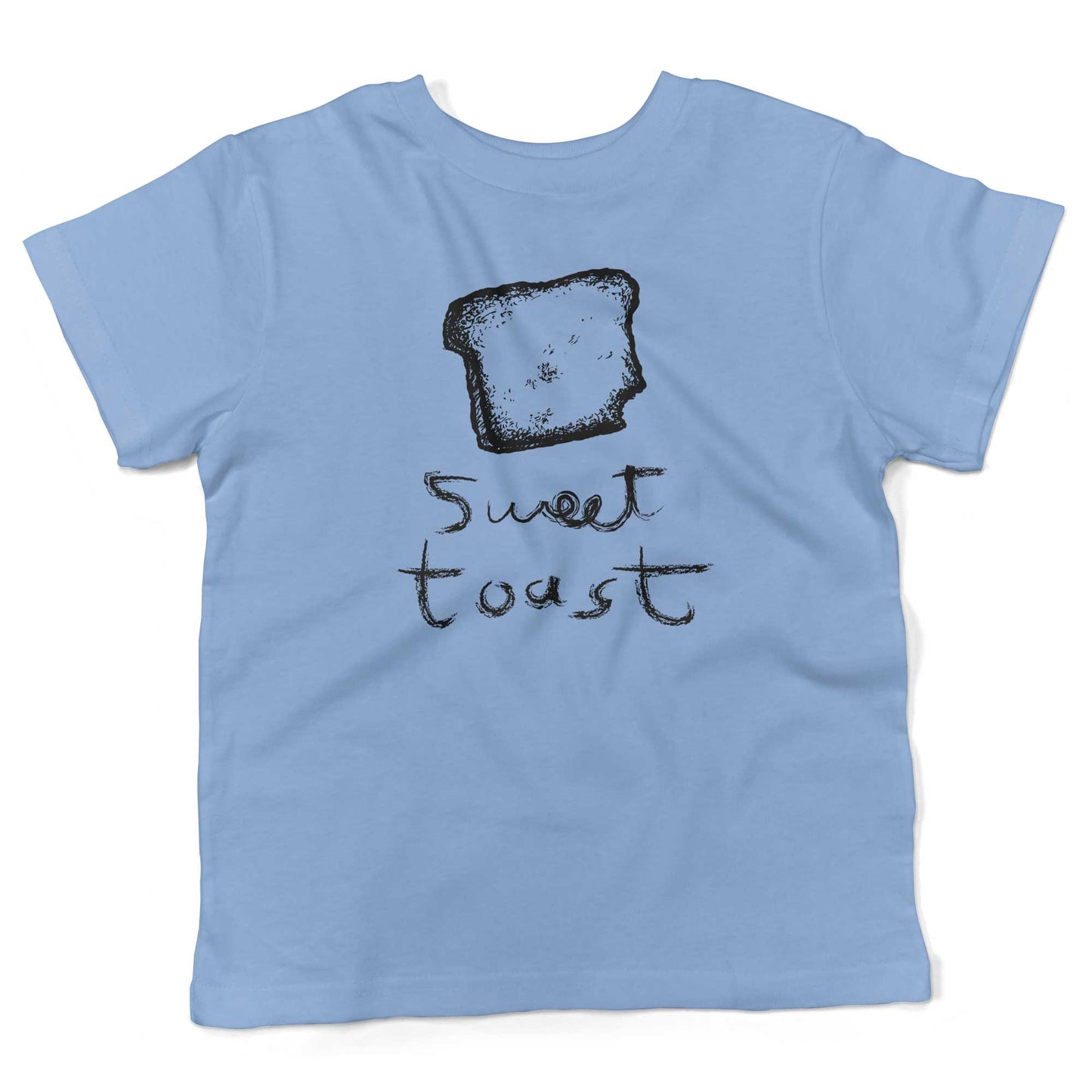 Sweet Toast Toddler Shirt-Organic Baby Blue-2T