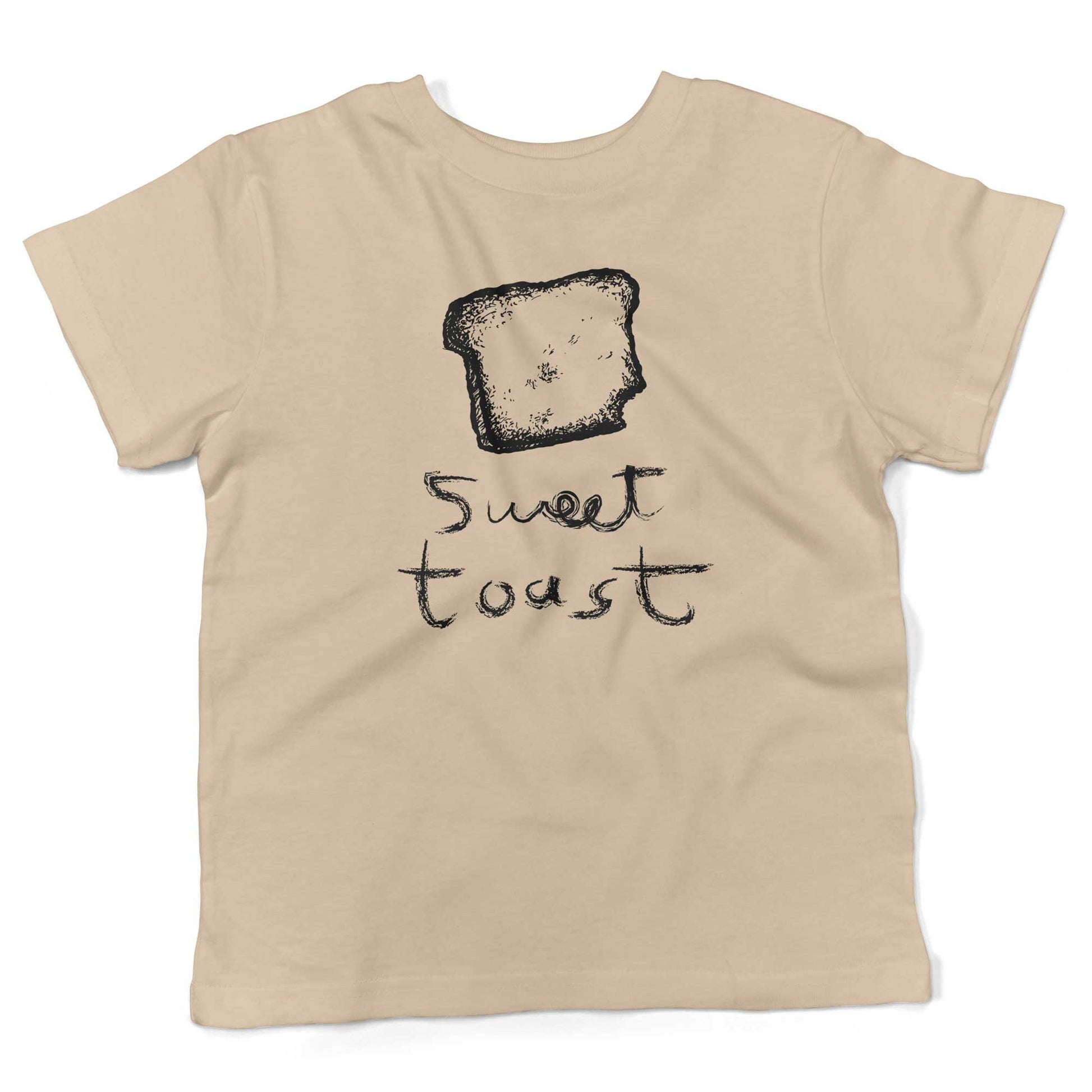 Sweet Toast Toddler Shirt-Organic Natural-2T