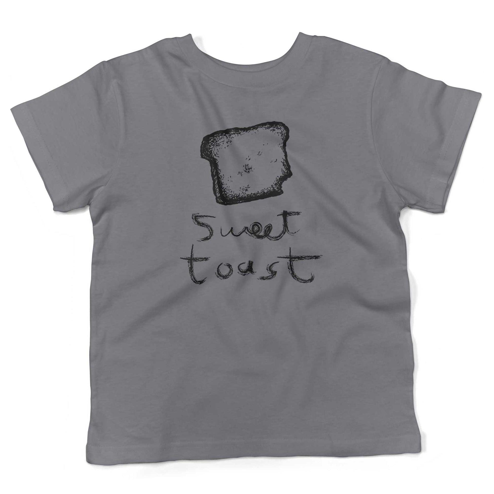 Sweet Toast Toddler Shirt-Slate-2T