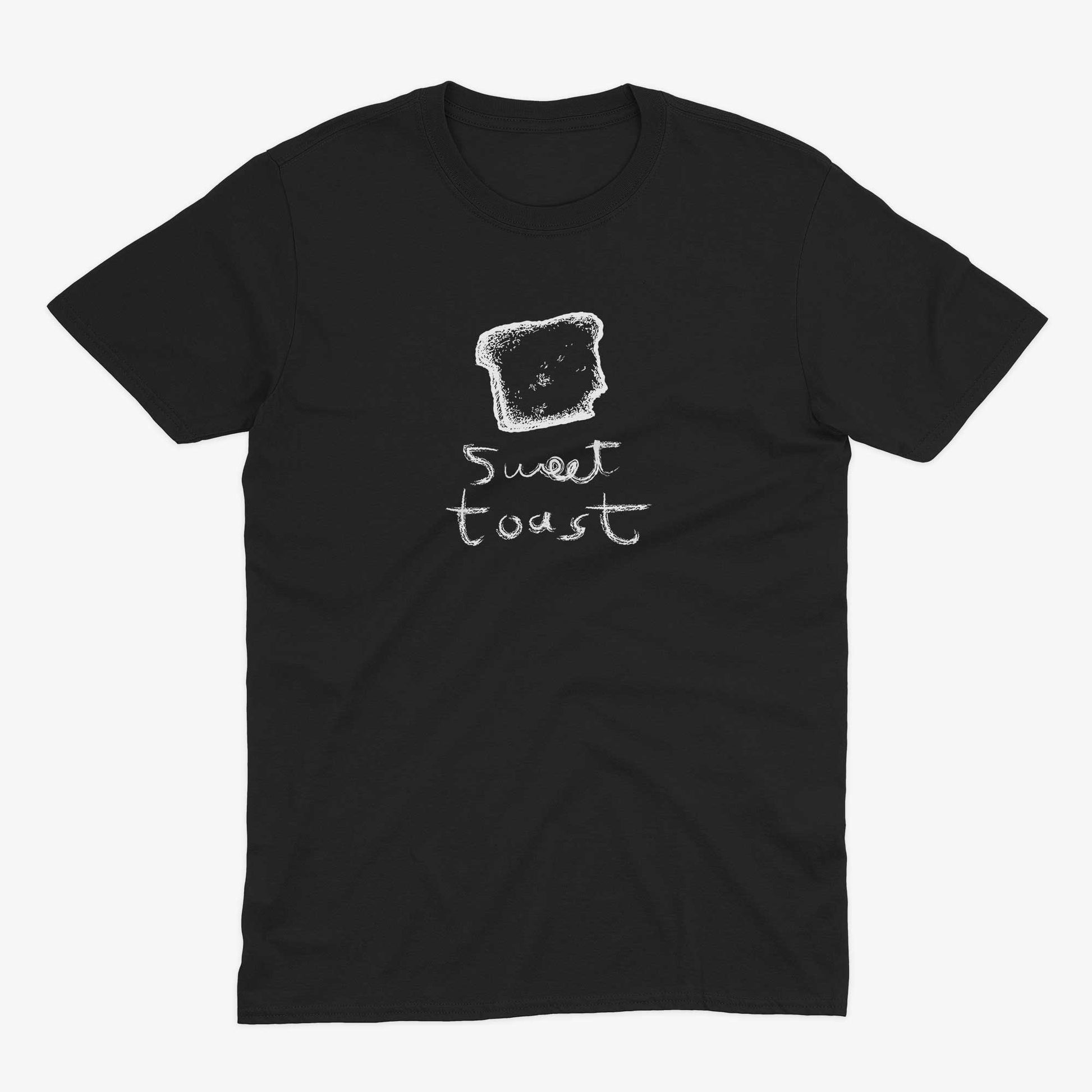 Sweet Toast Unisex Or Women's Cotton T-shirt-Black-Unisex