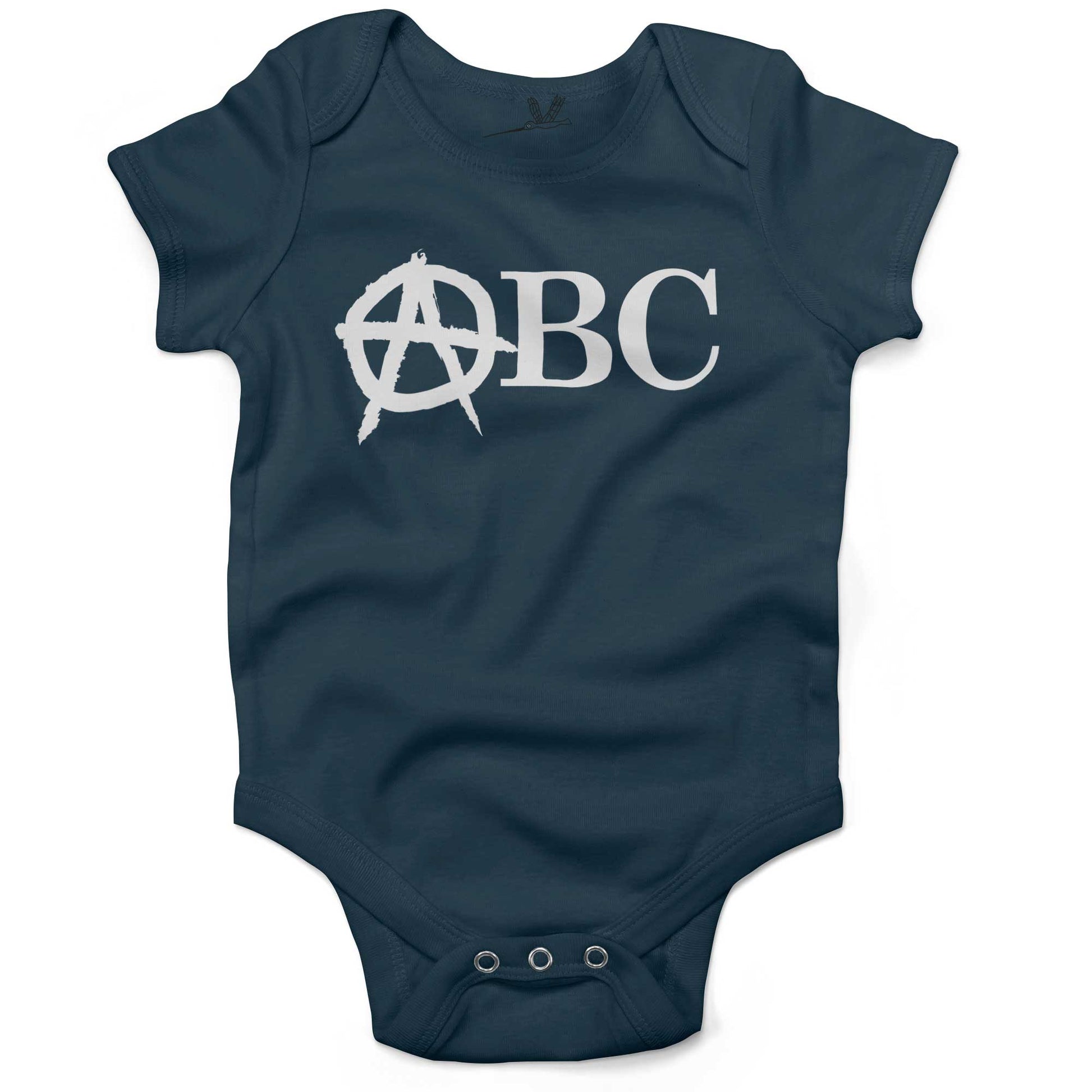 Punk Rock Alphabet Infant Bodysuit or Raglan Tee-Organic Pacific Blue-3-6 months