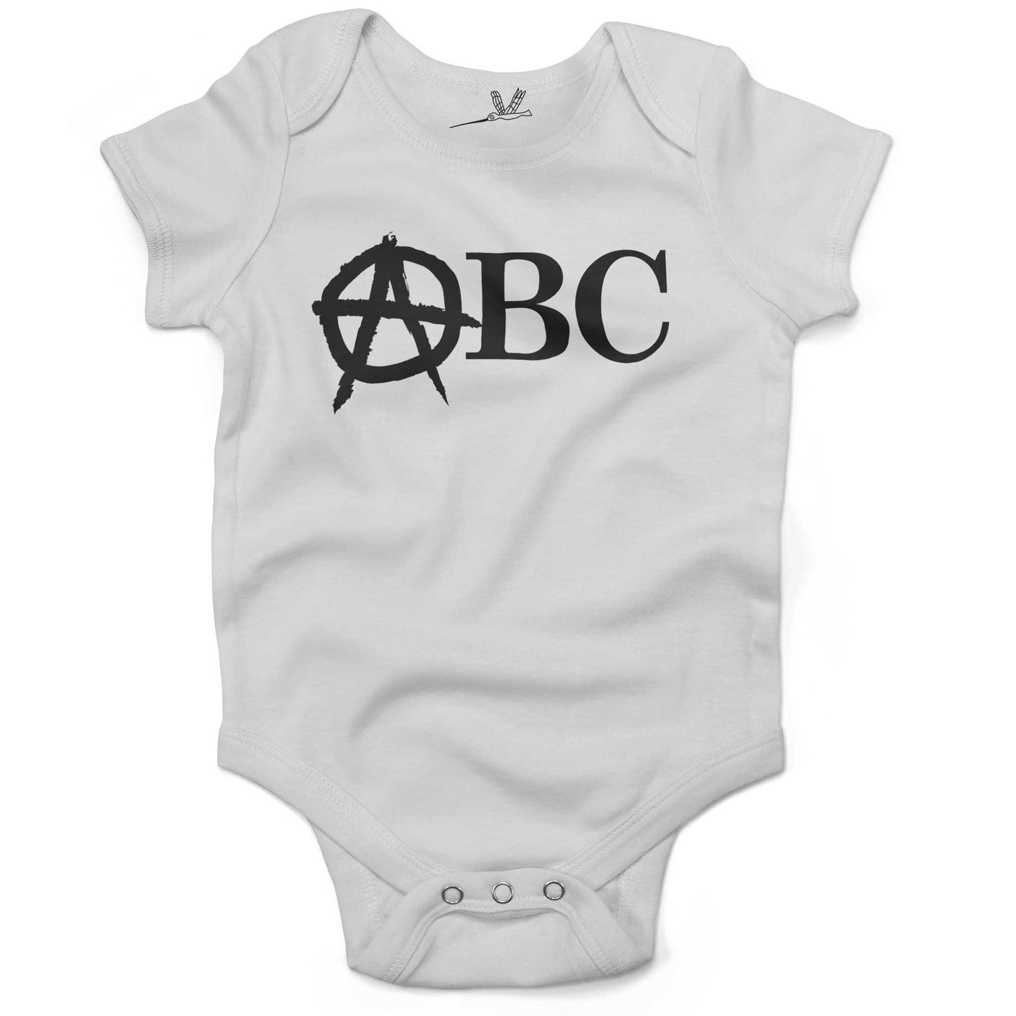 Punk Rock Alphabet Infant Bodysuit or Raglan Tee-White-3-6 months