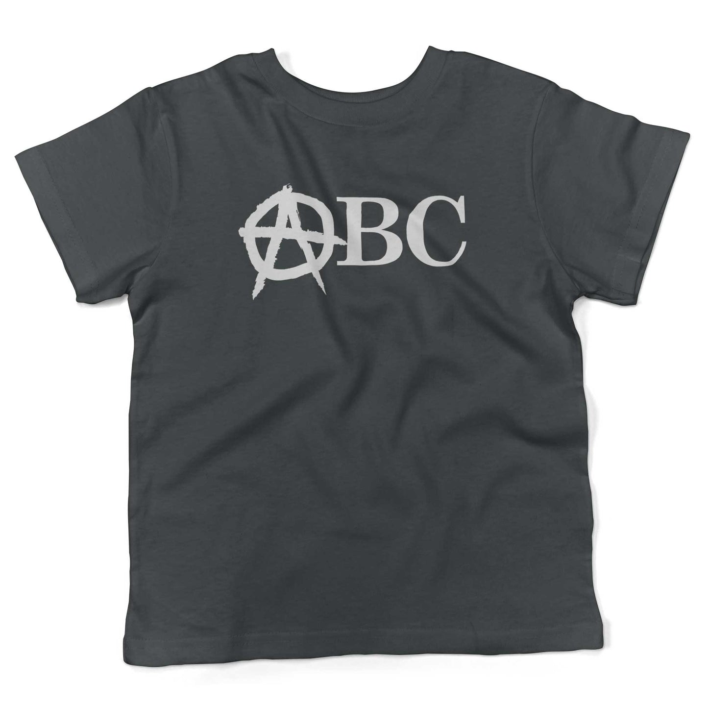 Punk Rock Alphabet Toddler Shirt-Asphalt-2T