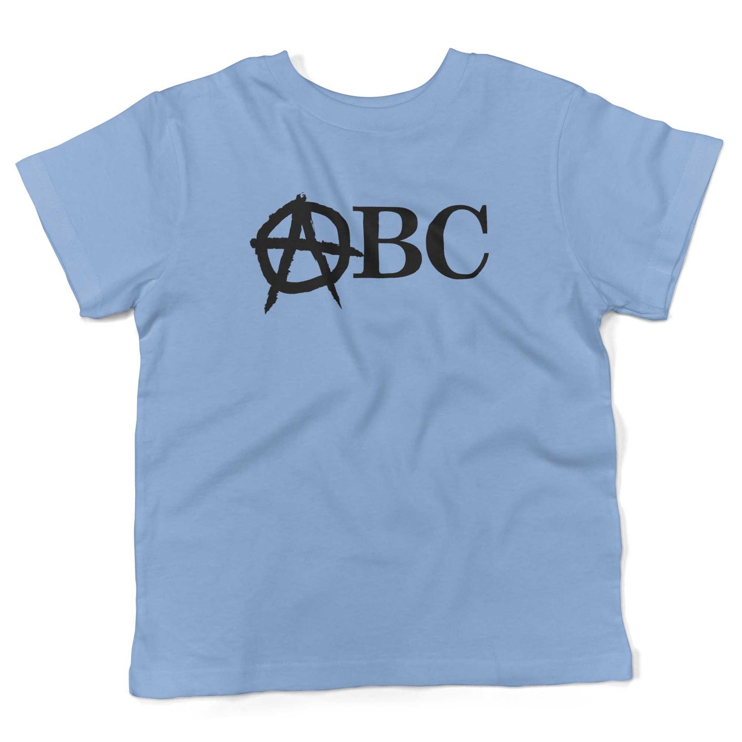 Punk Rock Alphabet Toddler Shirt-Organic Baby Blue-2T