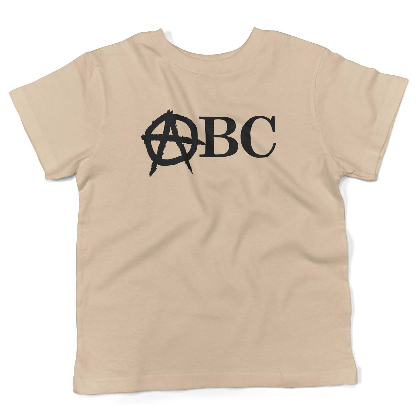 Punk Rock Alphabet Toddler Shirt-Organic Natural-2T