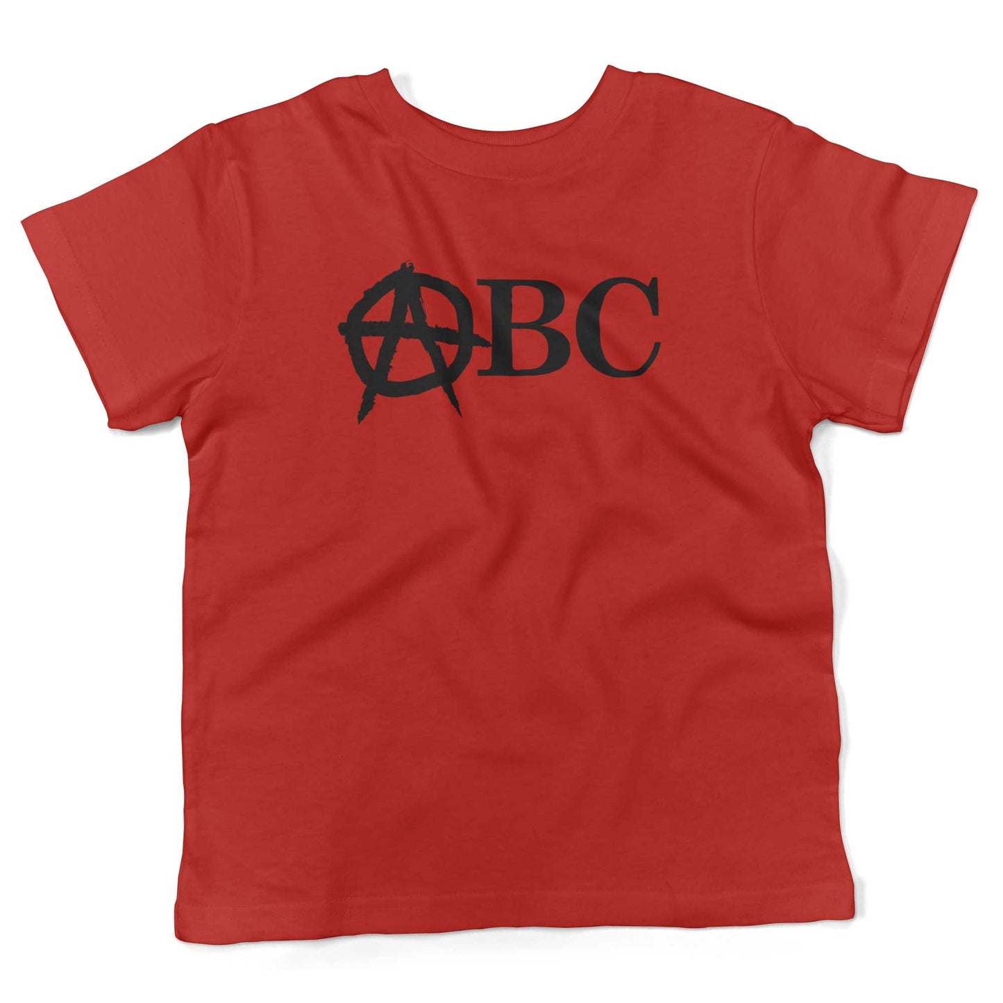 Punk Rock Alphabet Toddler Shirt-Red-2T
