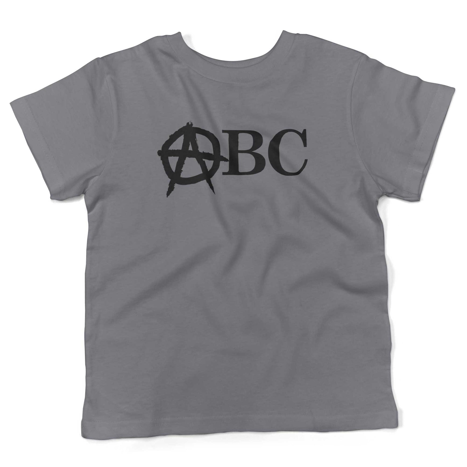 Punk Rock Alphabet Toddler Shirt-Slate-2T