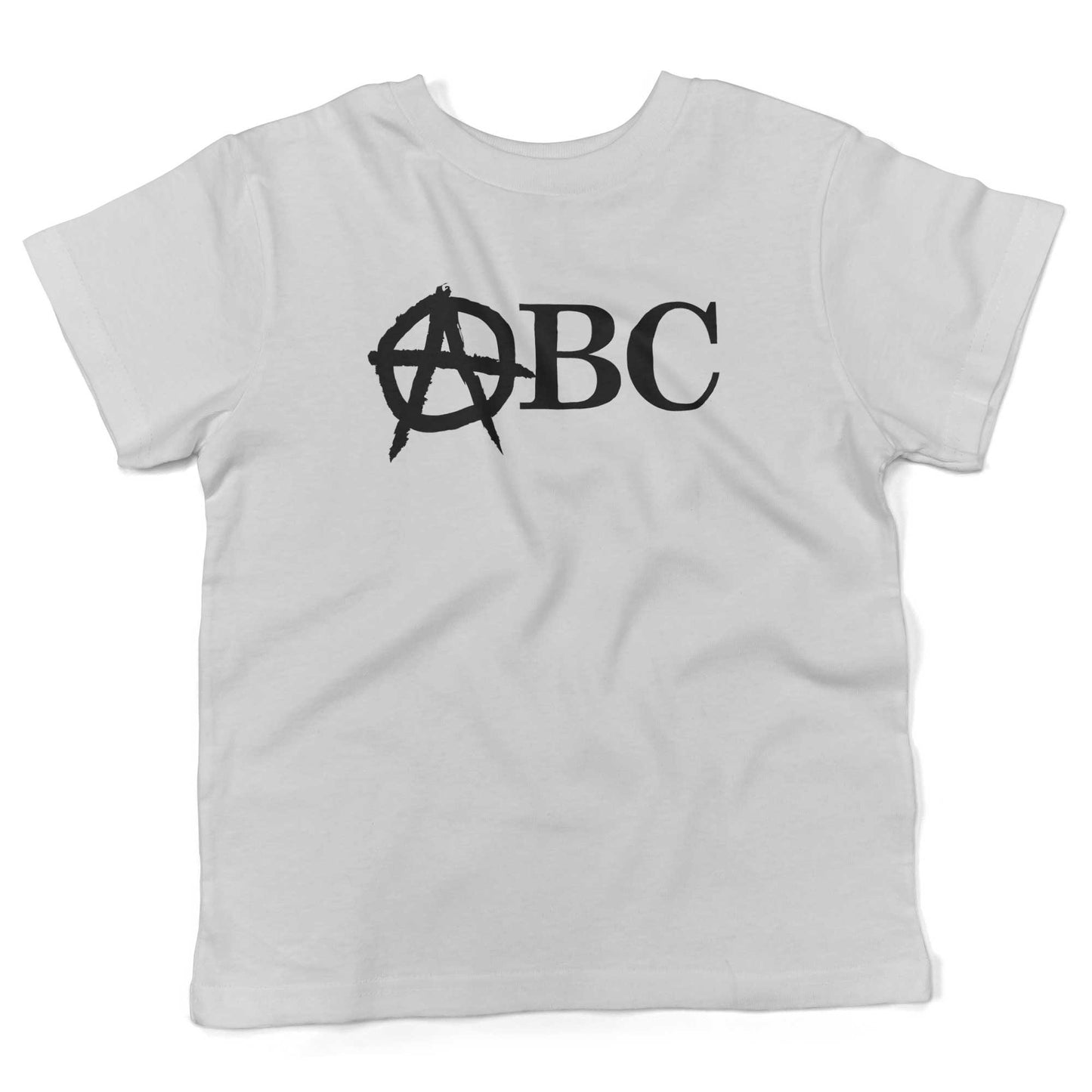 Punk Rock Alphabet Toddler Shirt-White-2T