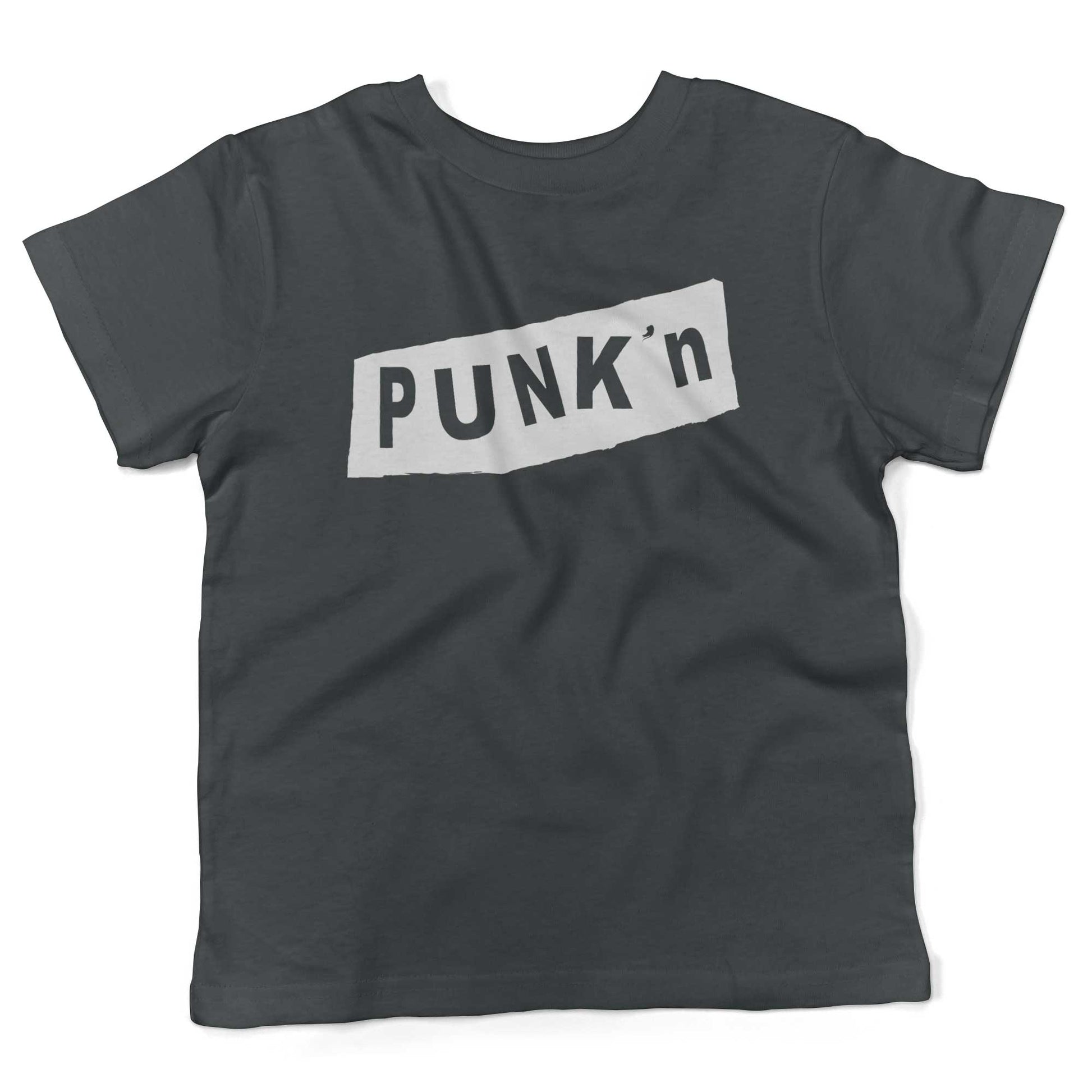 Pumpkin Punk'n Toddler Shirt-Asphalt-2T