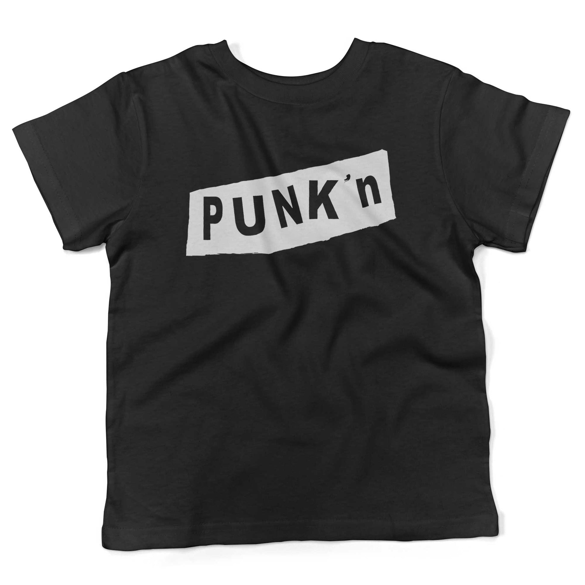 Pumpkin Punk'n Toddler Shirt-Organic Black-2T