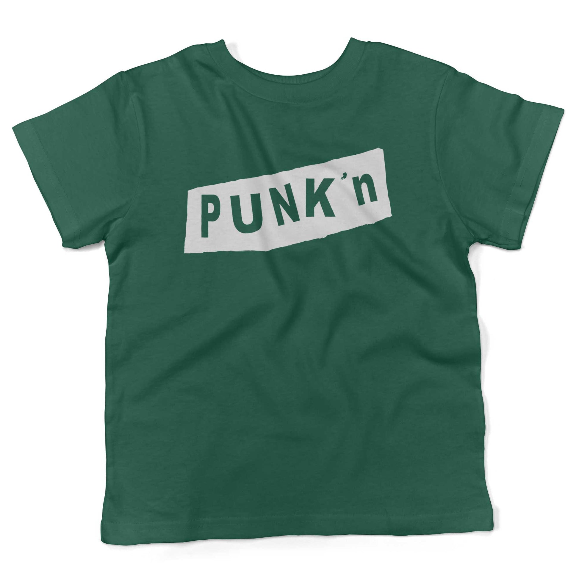 Pumpkin Punk'n Toddler Shirt-Kelly Green-2T