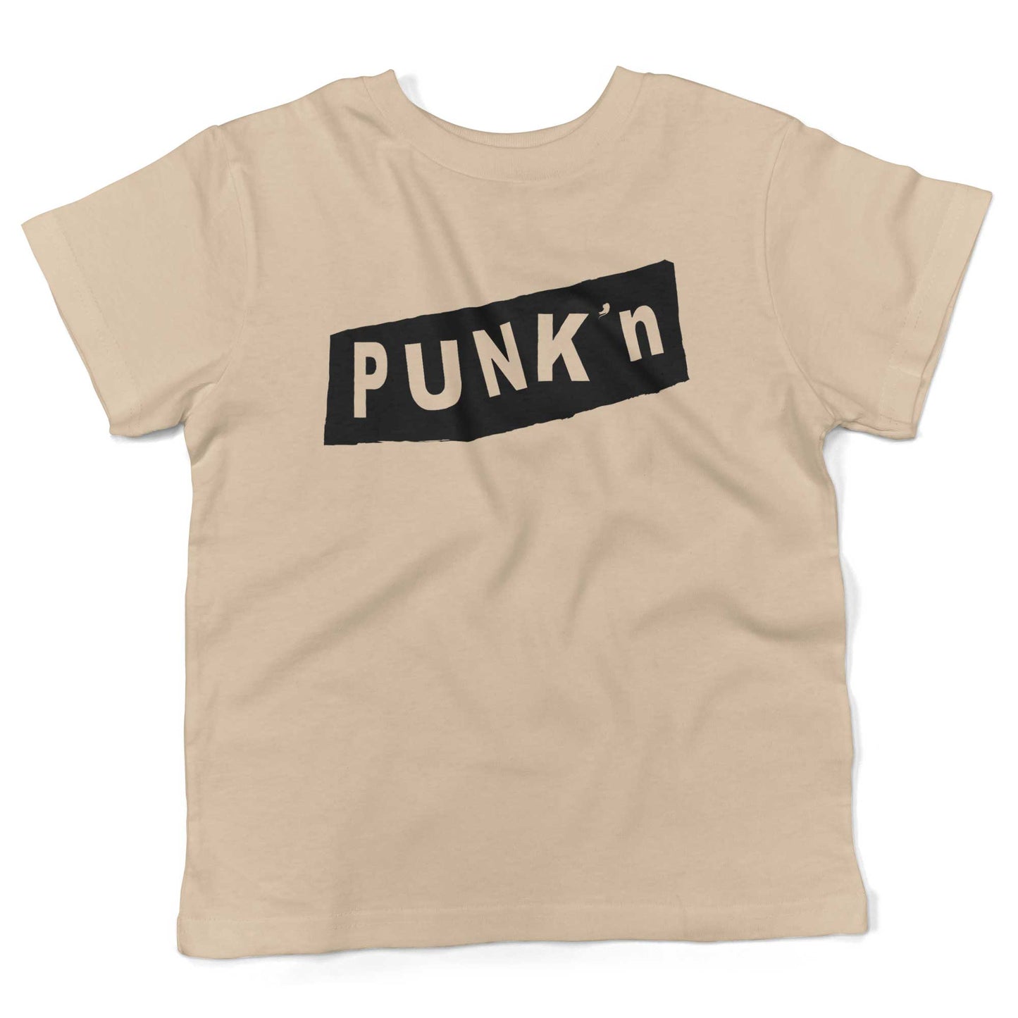 Pumpkin Punk'n Toddler Shirt-Organic Natural-2T