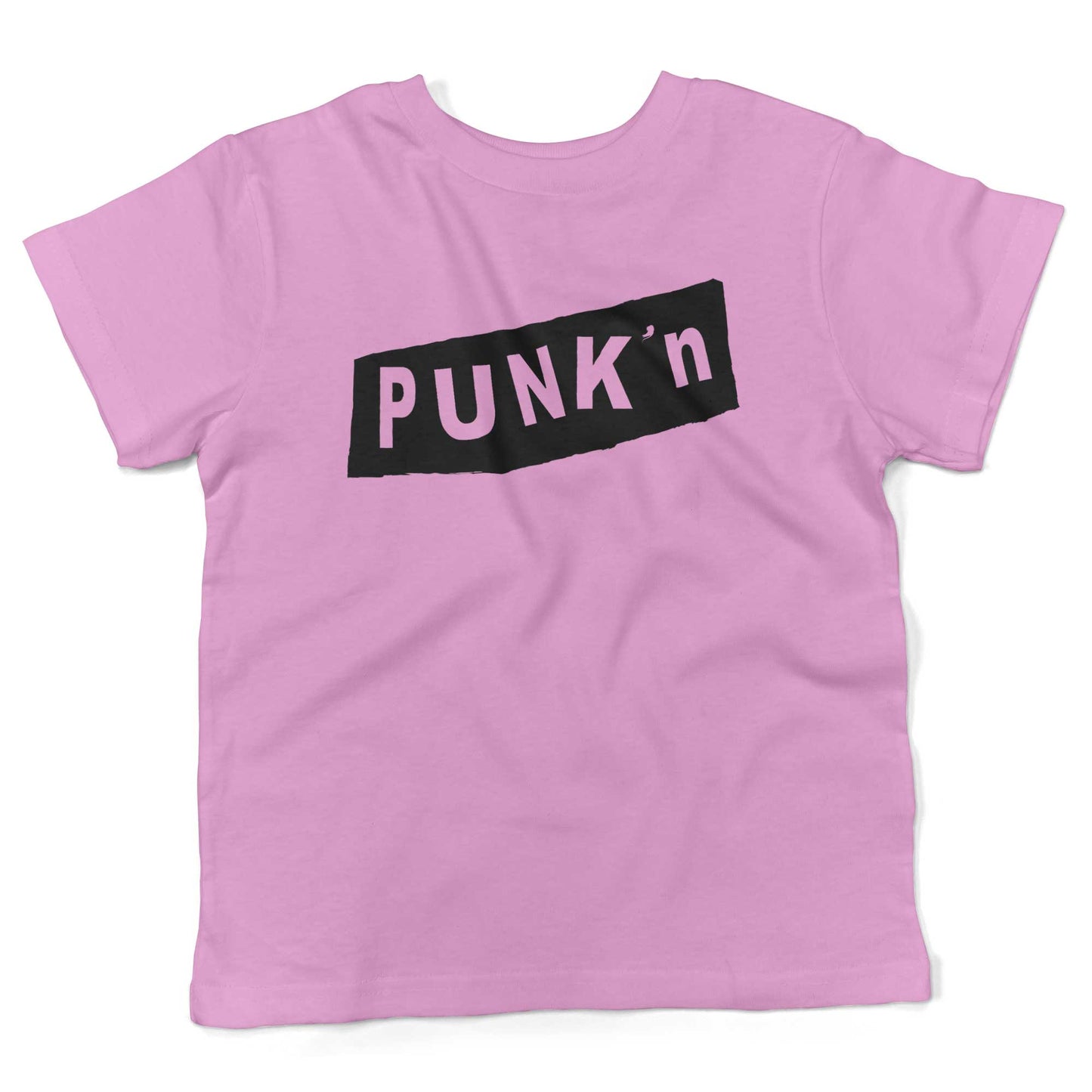 Pumpkin Punk'n Toddler Shirt-Organic Pink-2T