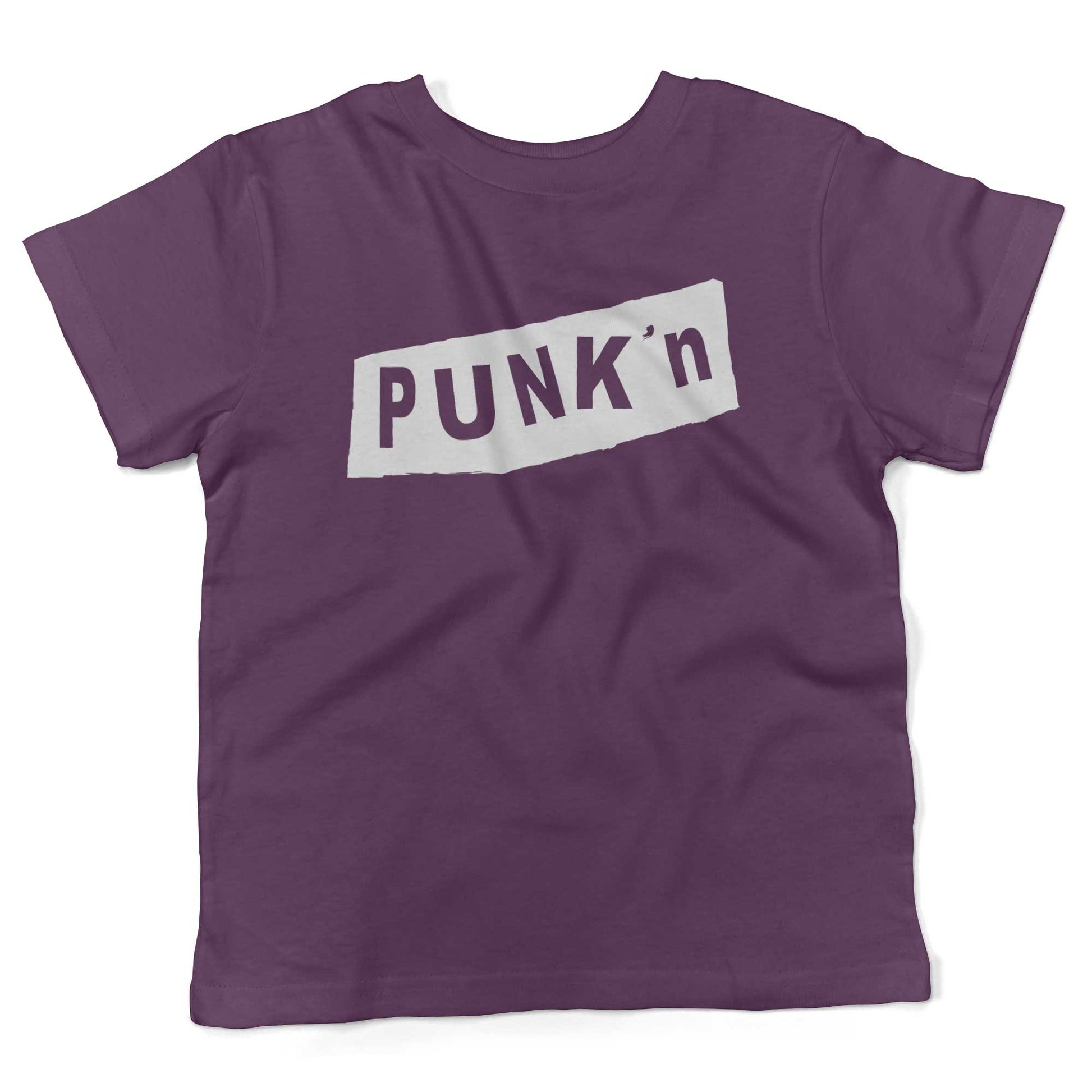 Pumpkin Punk'n Toddler Shirt-Organic Purple-2T