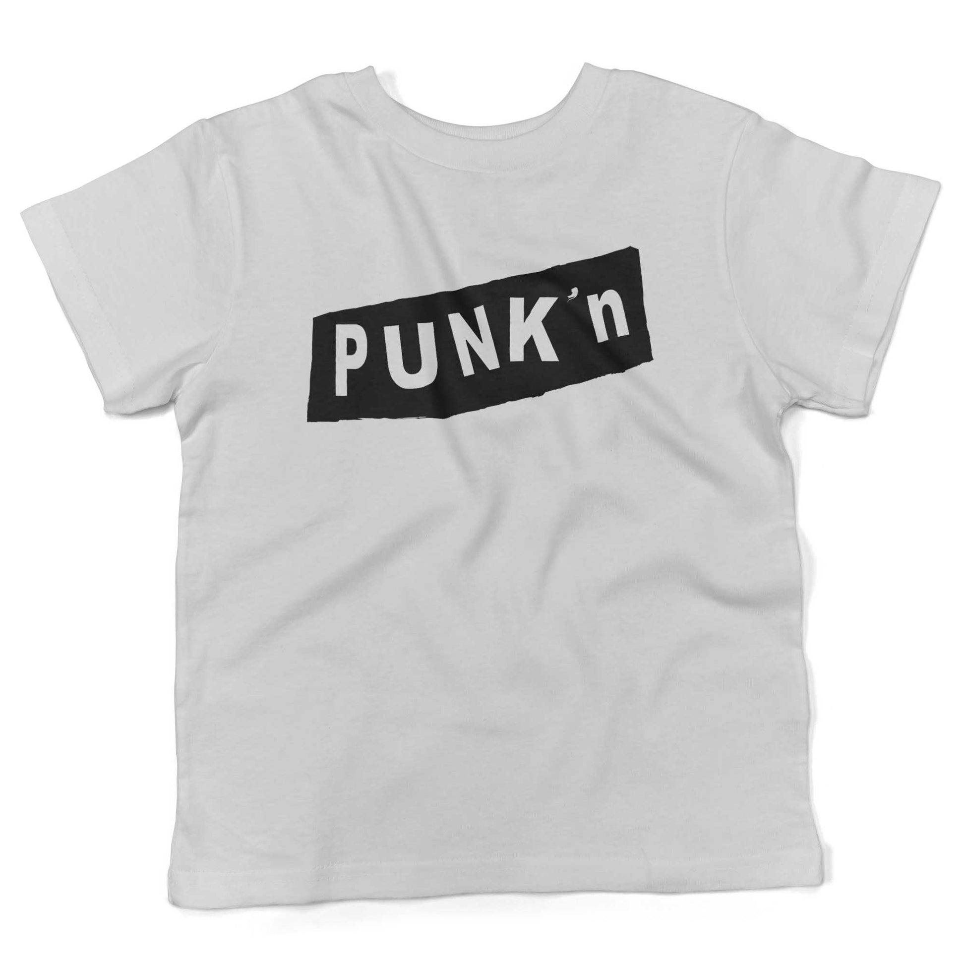 Pumpkin Punk'n Toddler Shirt-White-2T