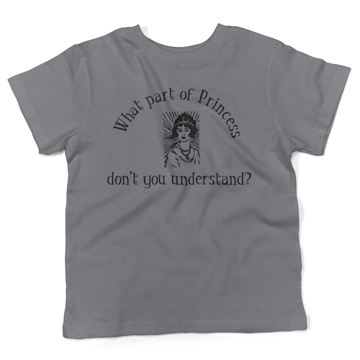 What Part Of Princess Don't You Understand? Toddler Shirt-Slate-2T