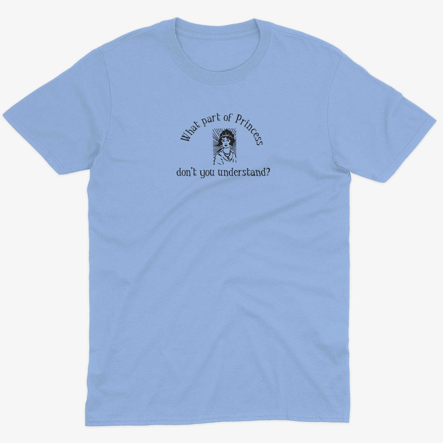What Part Of Princess Don't You Understand? Unisex Or Women's Cotton T-shirt-Baby Blue-Unisex