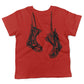 Baby Combat Boots Toddler Shirt-Red-2T