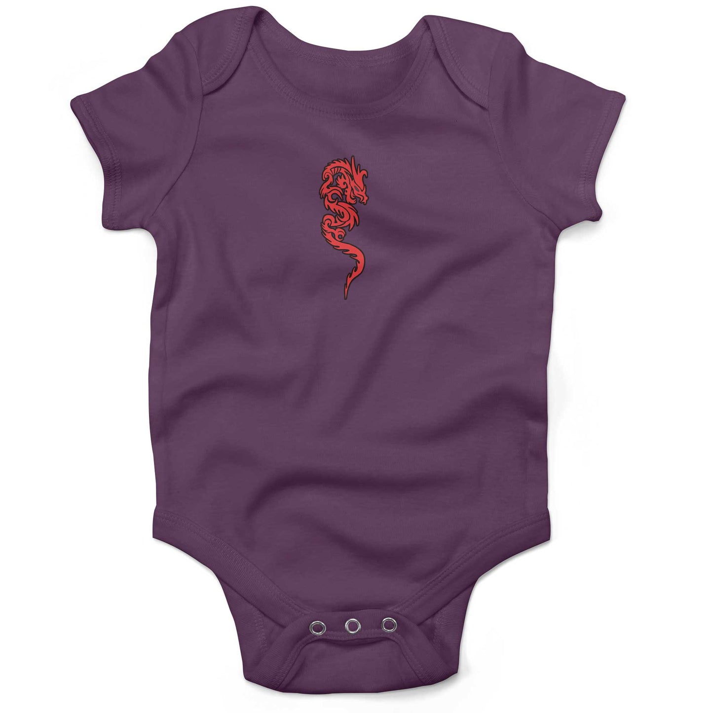 Martial Arts Infant Bodysuit or Raglan Tee-Organic Purple-3-6 months