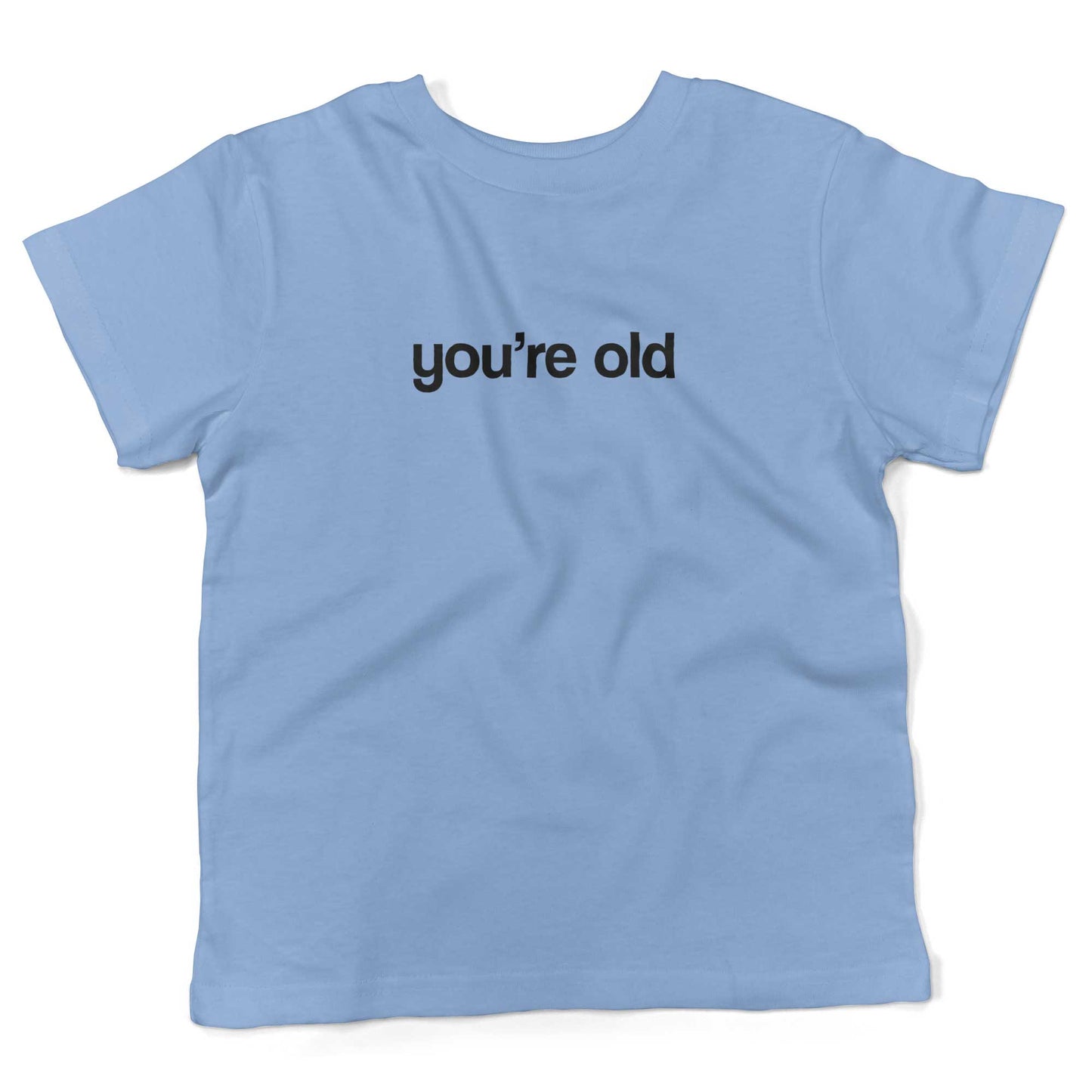 You're Old Toddler Shirt-Organic Baby Blue-2T