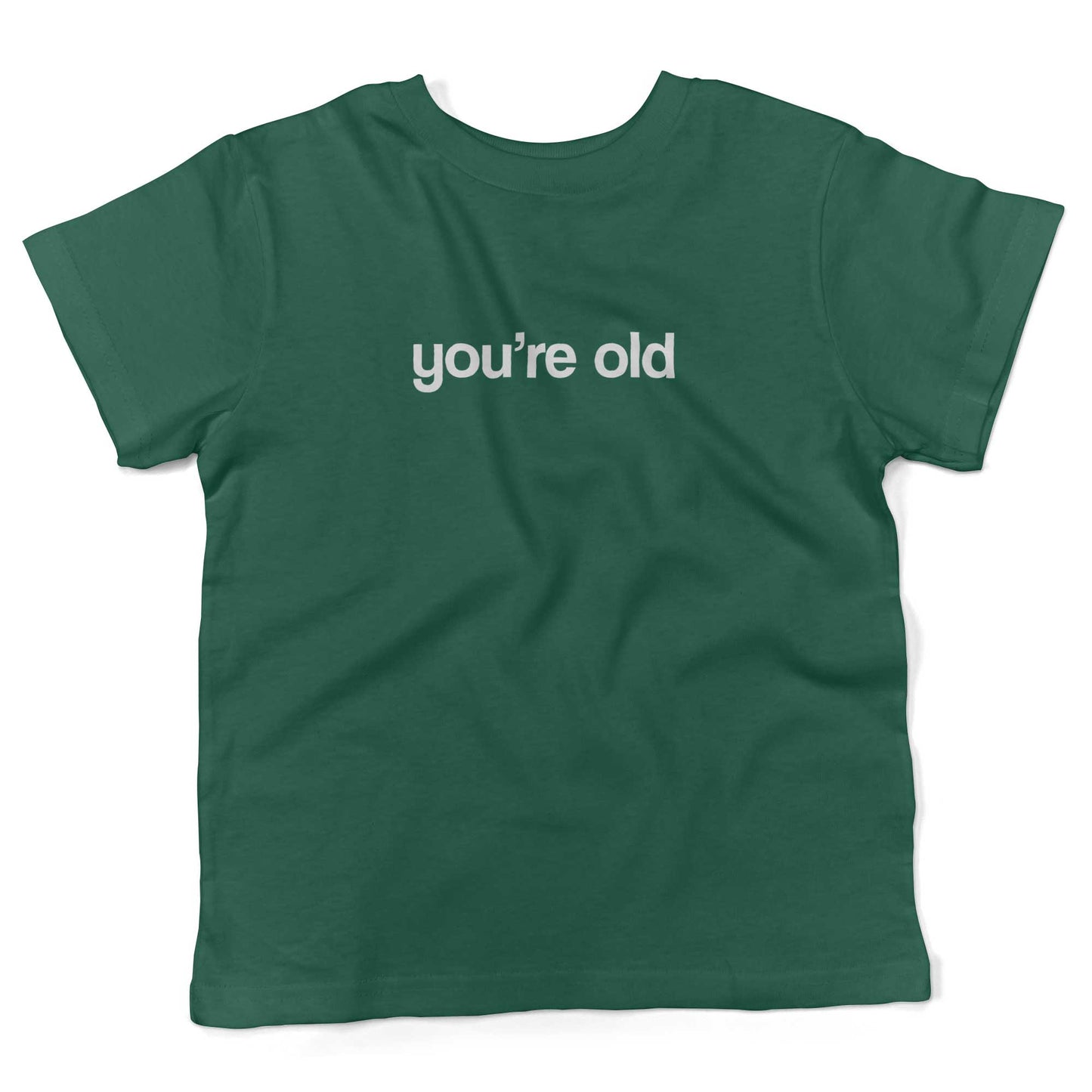 You're Old Toddler Shirt-Kelly Green-2T