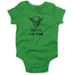 Bad To The Bone Infant Bodysuit or Raglan Tee-Grass Green-3-6 months