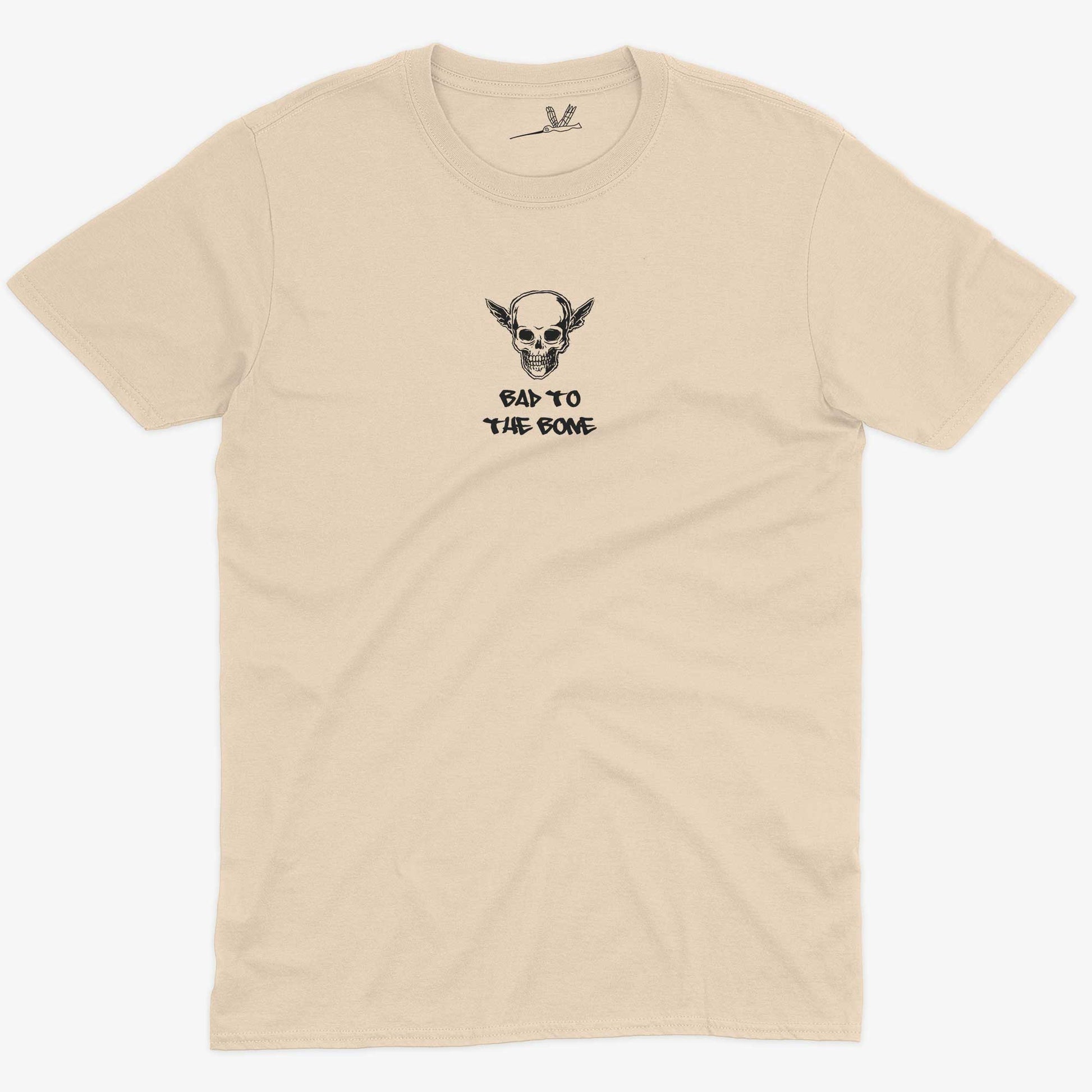 Bad To The Bone Unisex Or Women's Cotton T-shirt-Organic Natural-Unisex