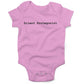 Silent Protagonist Infant Bodysuit or Raglan Tee-Organic Pink-3-6 months