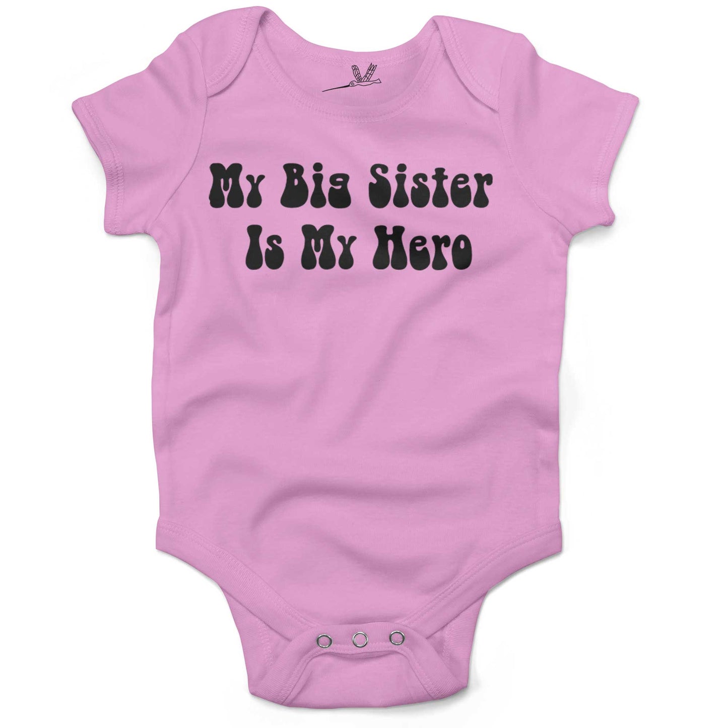 My Big Sister Is My Hero Infant Bodysuit or Raglan Tee-Grass Green-6-12 months