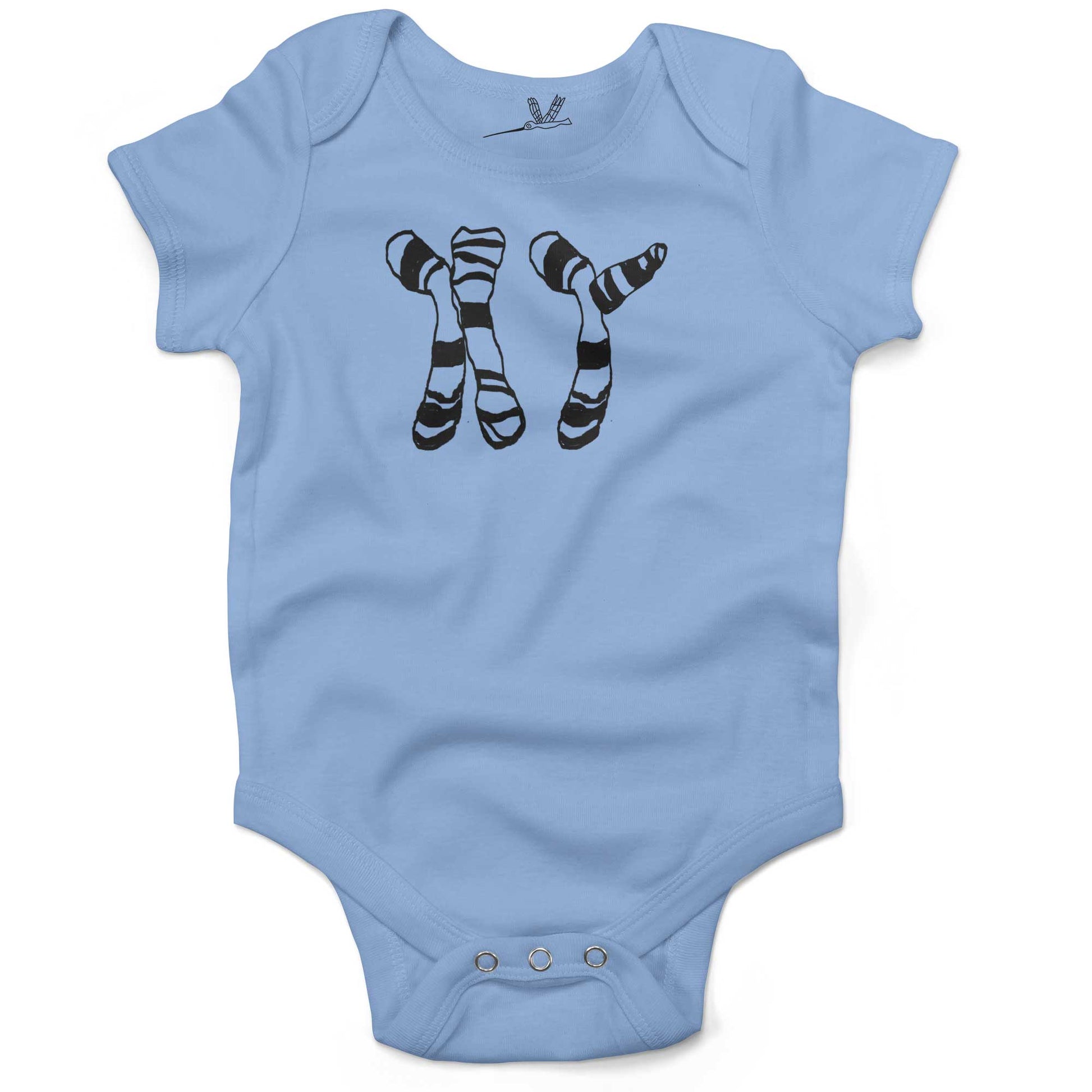 XY Boy Chromosomes Infant Bodysuit or Raglan Tee-Organic Baby Blue-3-6 months