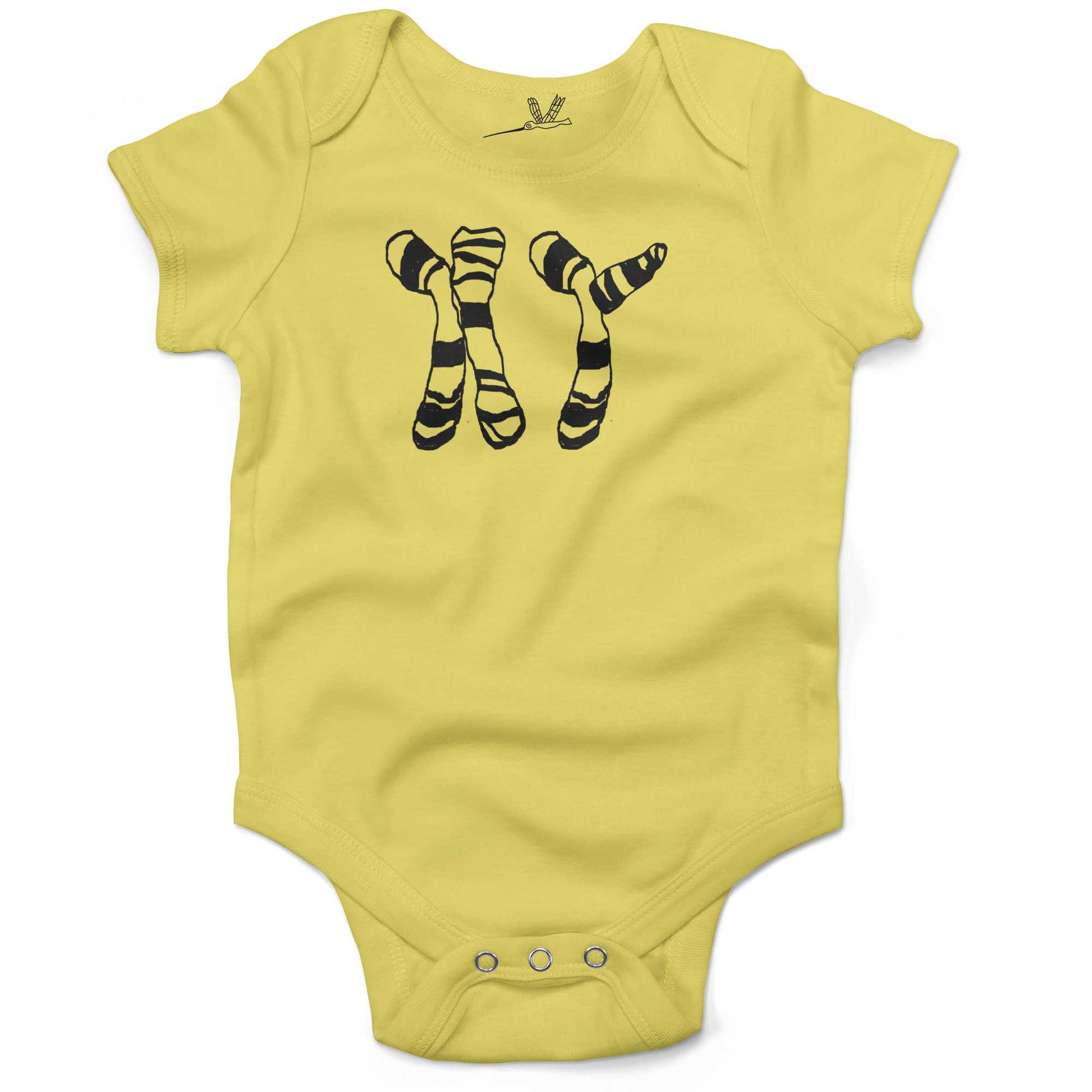 XY Boy Chromosomes Infant Bodysuit or Raglan Tee-Yellow-3-6 months