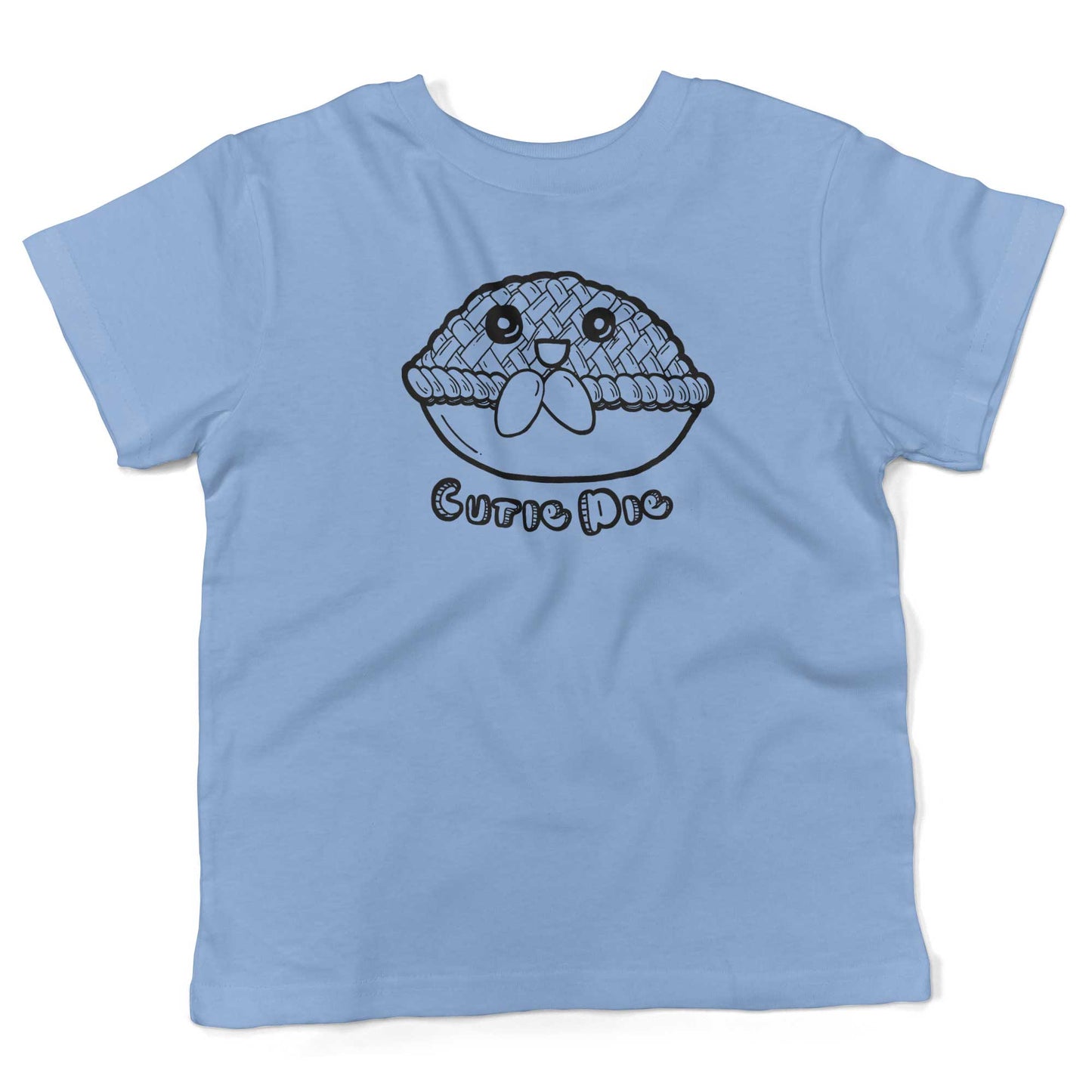 Cutie Pie Toddler Shirt-Organic Baby Blue-2T