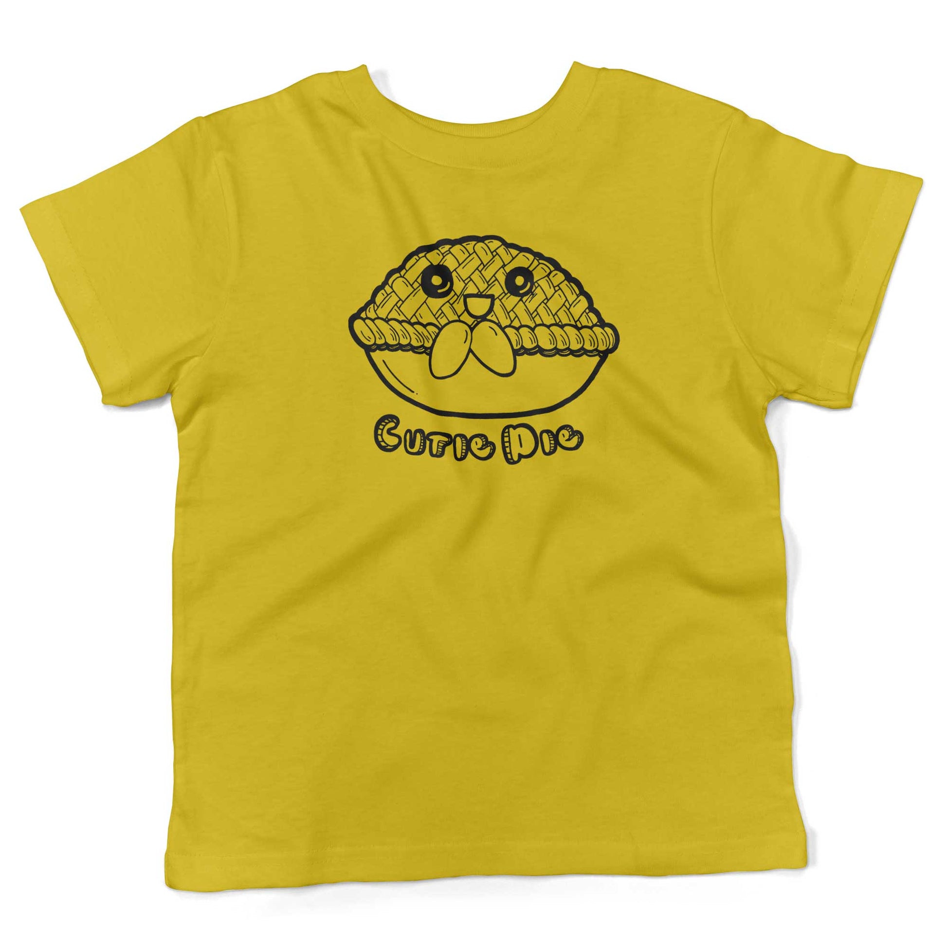 Cutie Pie Toddler Shirt-Sunshine Yellow-2T
