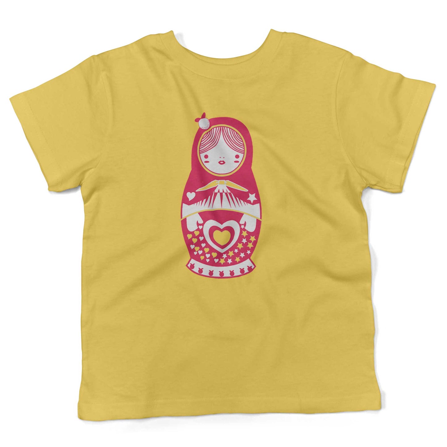 Russian Doll Toddler Shirt-Sunshine Yellow-2T