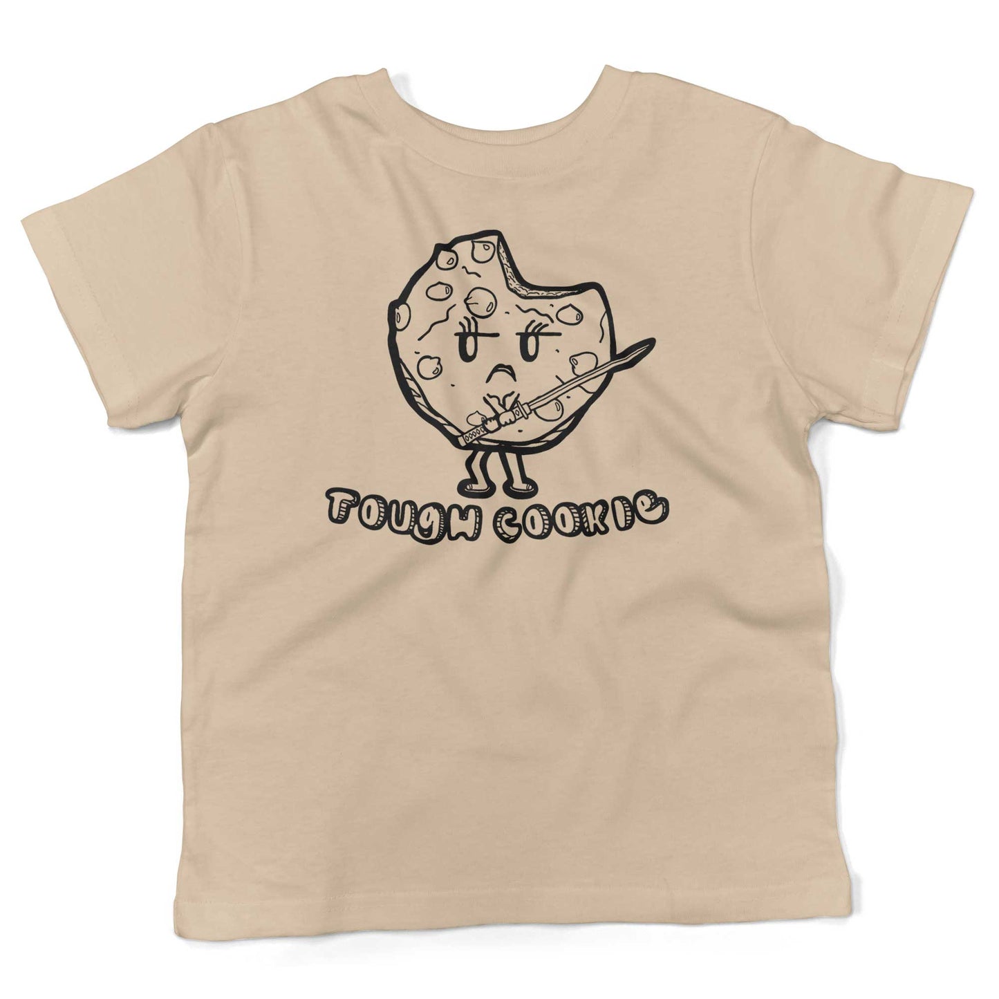 Tough Cookie Toddler Shirt-Organic Natural-2T
