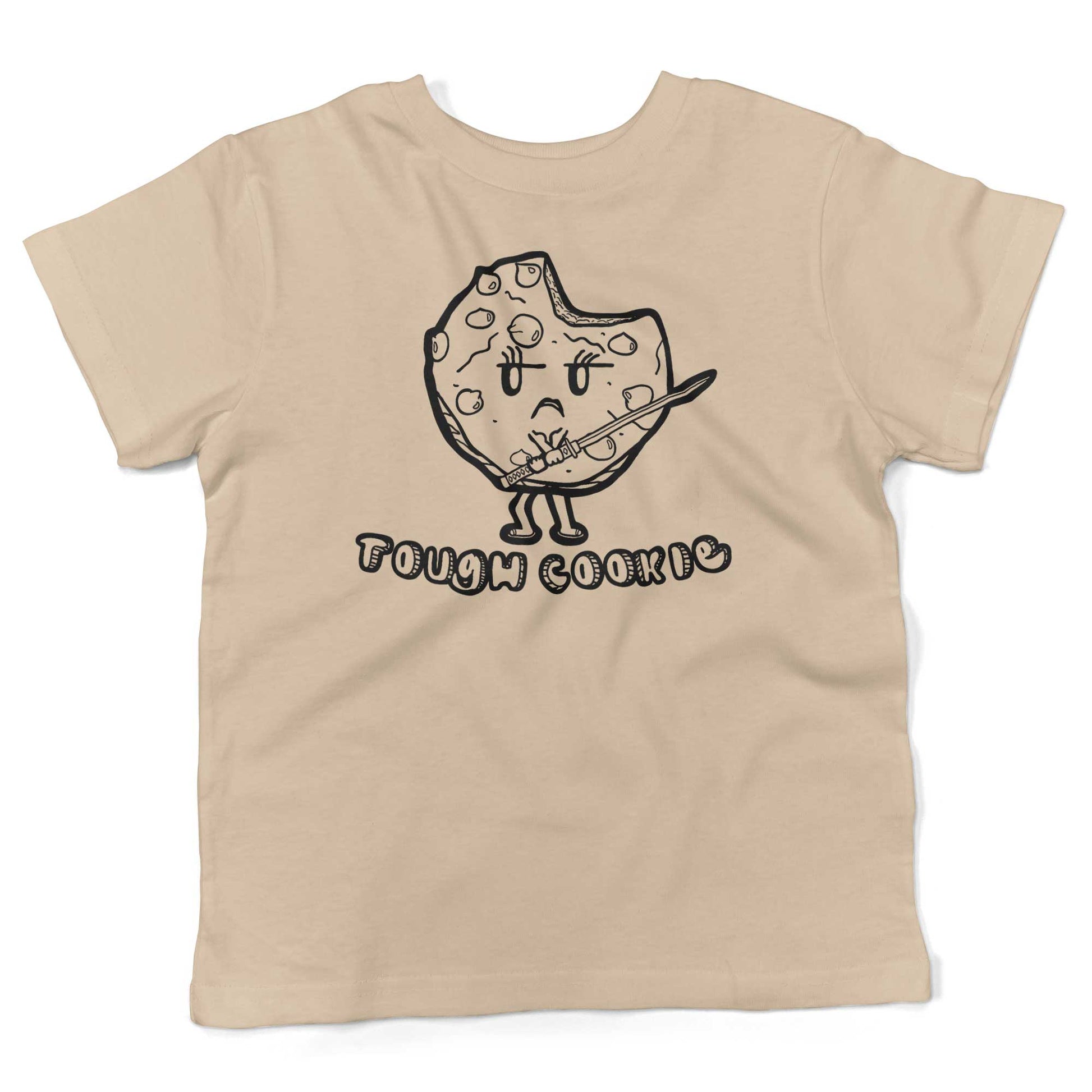 Tough Cookie Toddler Shirt-Organic Natural-2T