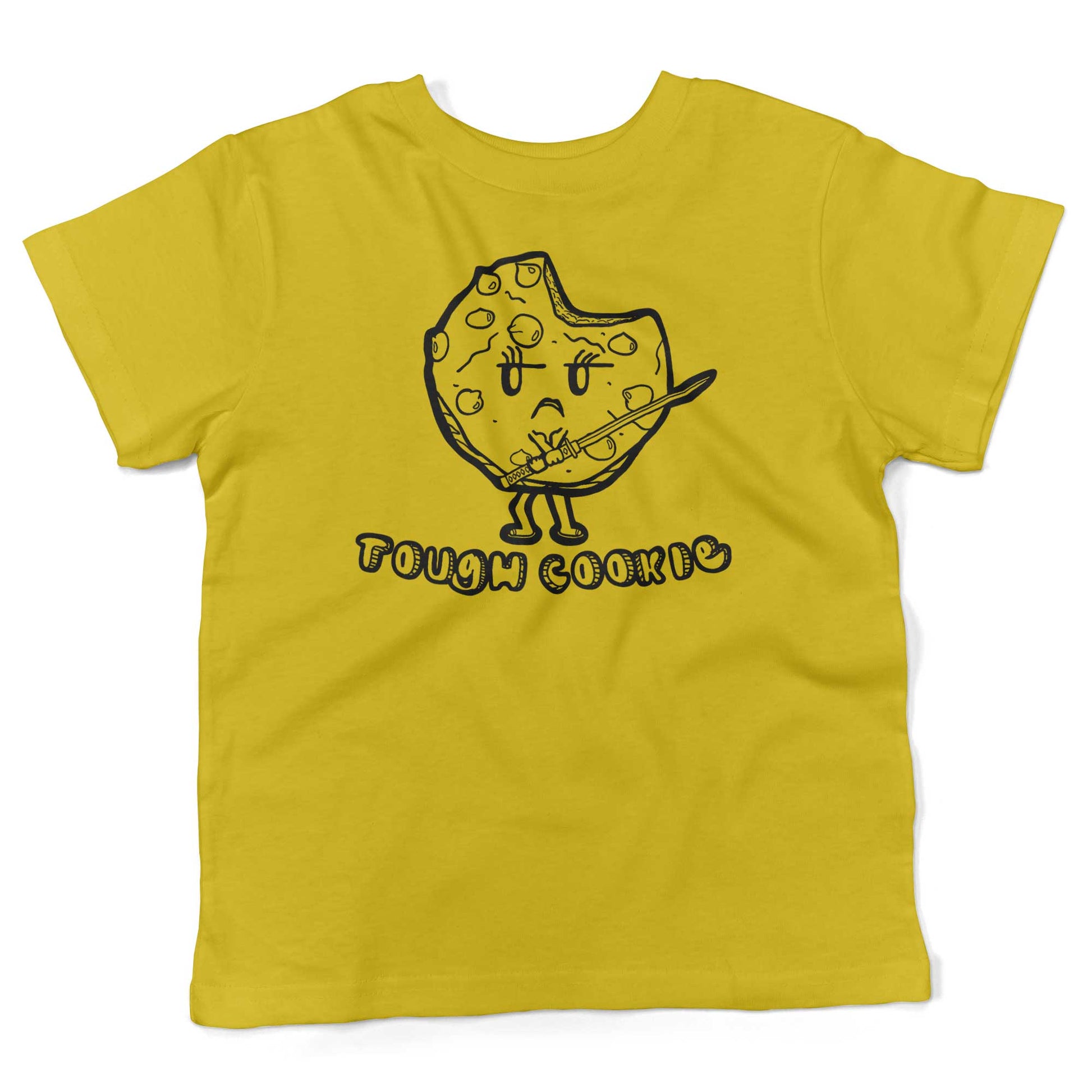 Tough Cookie Toddler Shirt-Sunshine Yellow-2T