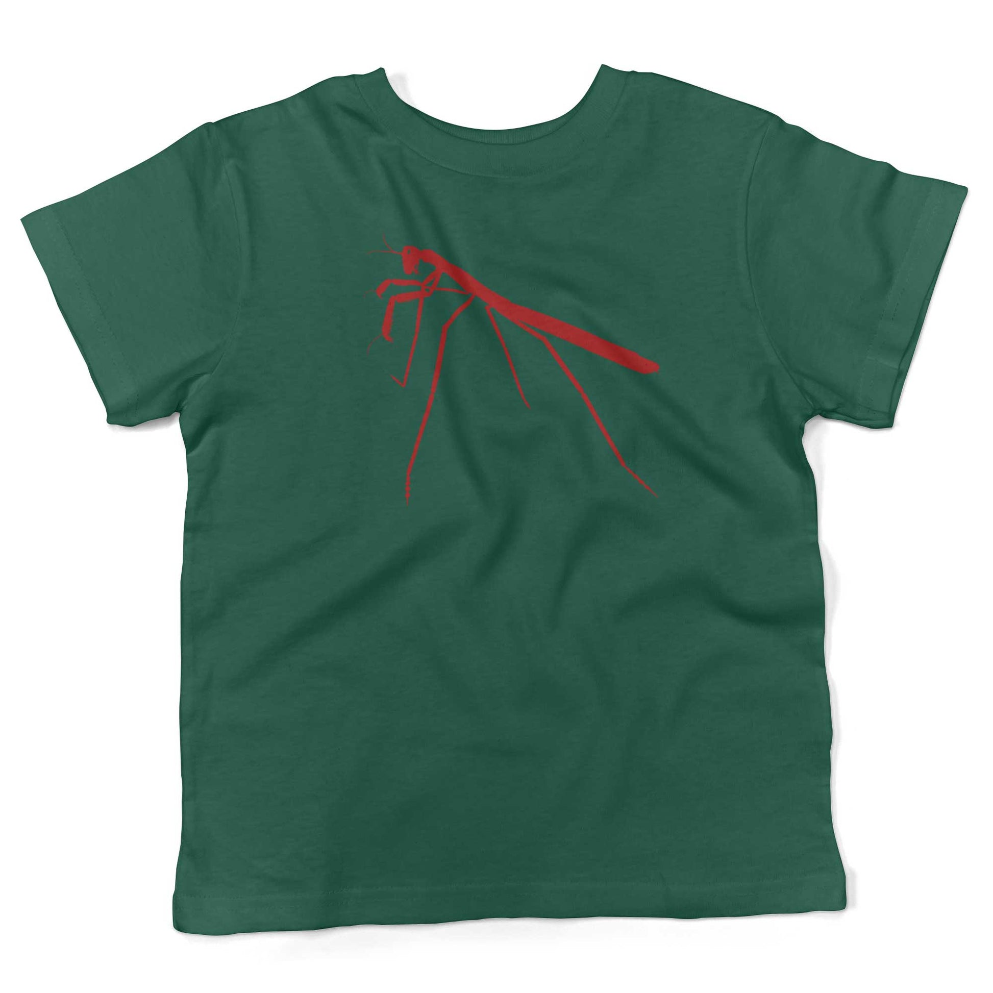 Praying Mantis Toddler Shirt-Kelly Green-2T