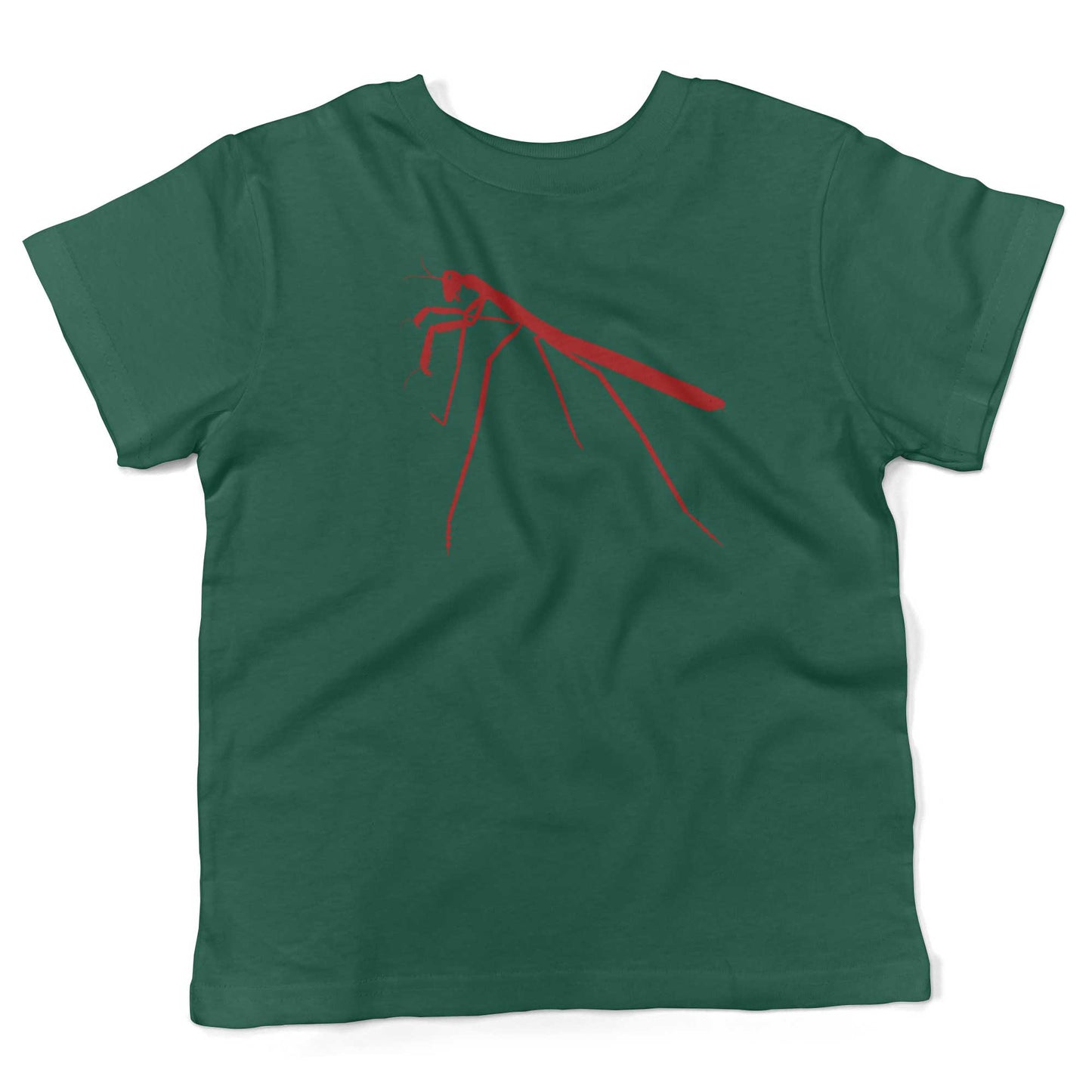 Praying Mantis Toddler Shirt-Kelly Green-2T