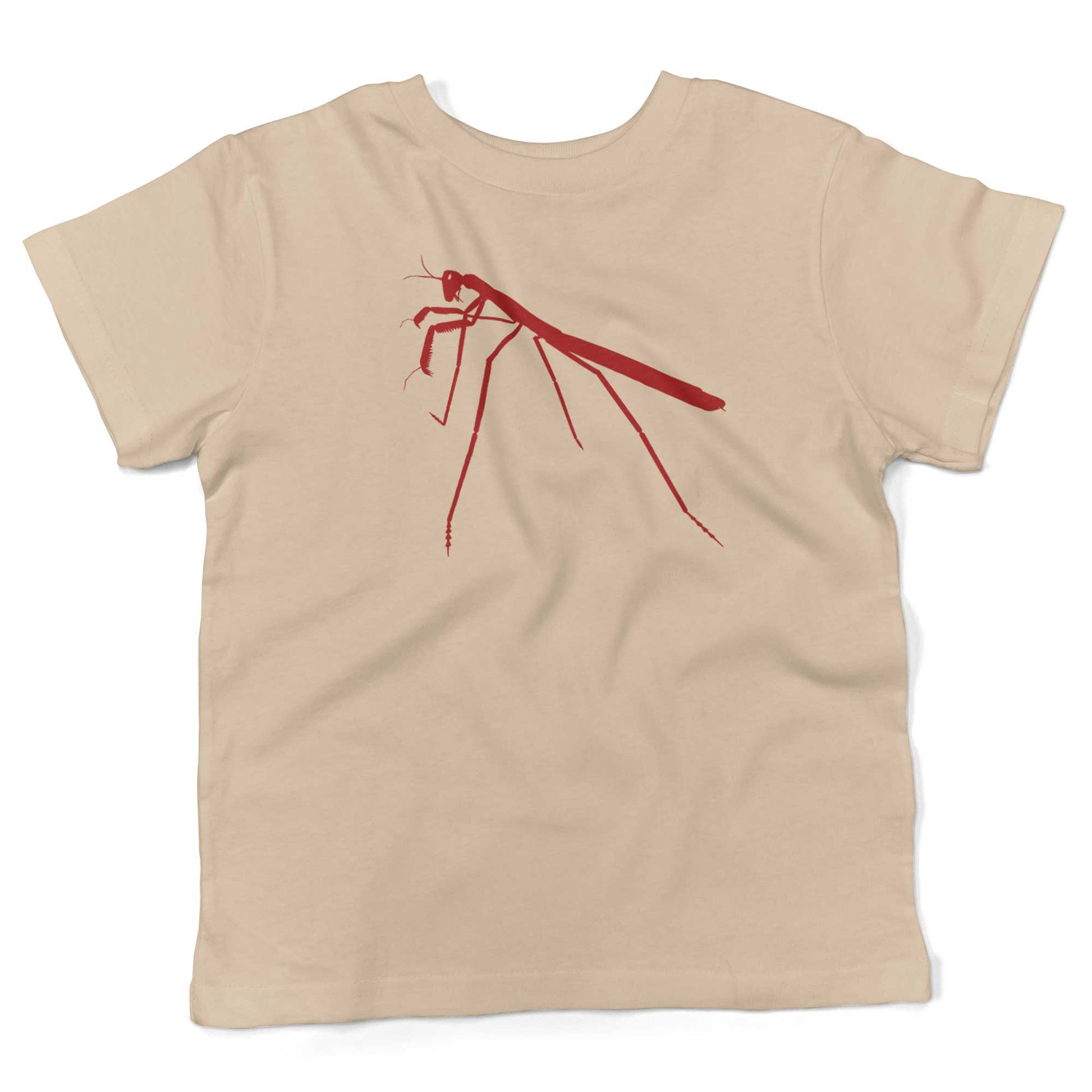 Praying Mantis Toddler Shirt-Organic Natural-2T