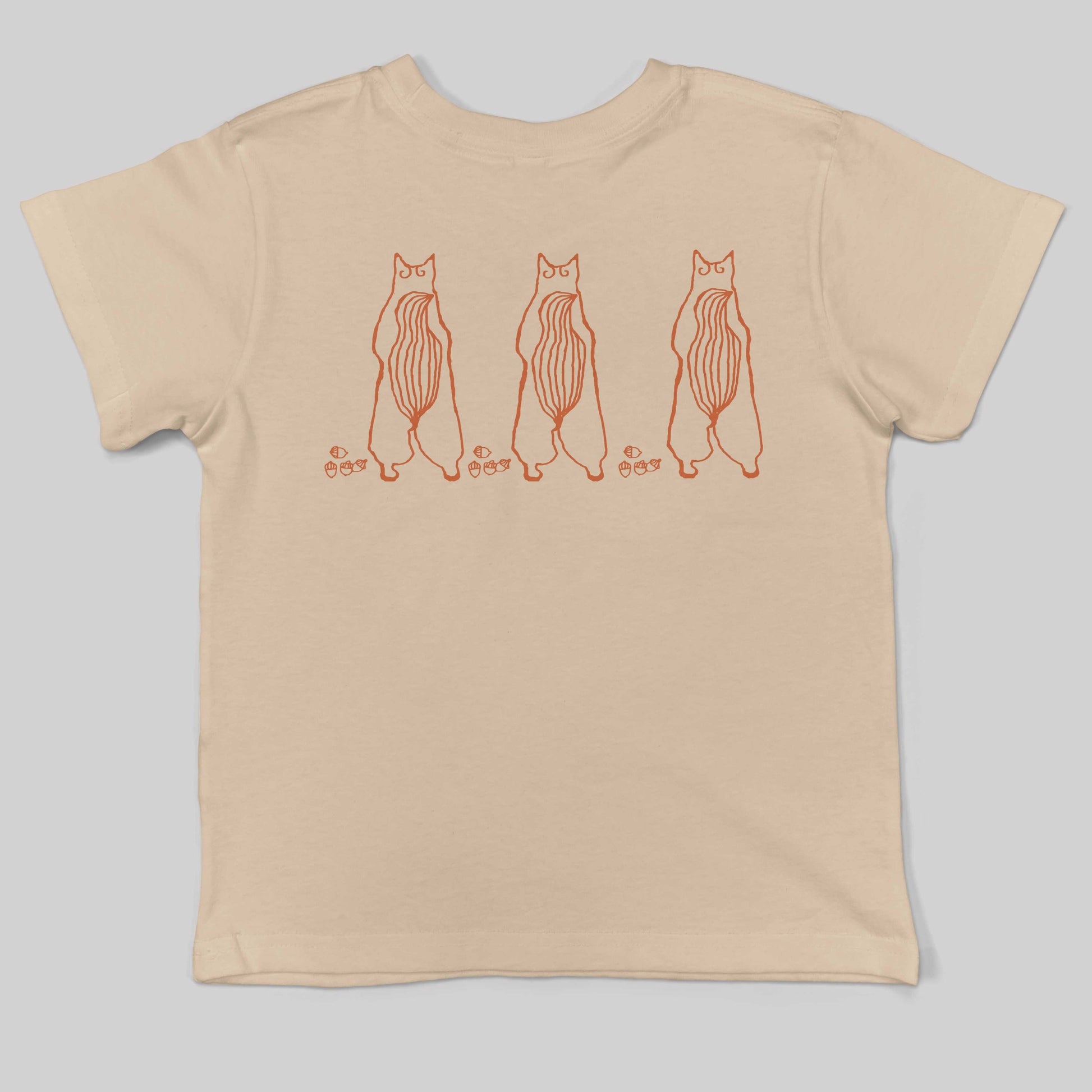 Cute Dancing Squirrels With Nuts Toddler Shirt-