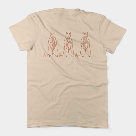 Cute Dancing Squirrels With Nuts Unisex Or Women's Cotton T-shirt-