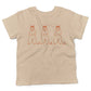 Cute Dancing Squirrels With Nuts Toddler Shirt-Organic Natural-2T