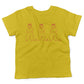 Cute Dancing Squirrels With Nuts Toddler Shirt-Sunshine Yellow-2T