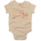 RAWR Dinosaur Infant Bodysuit or Raglan Tee-Organic Natural-3-6 months