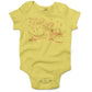 RAWR Dinosaur Infant Bodysuit or Raglan Tee-Yellow-3-6 months